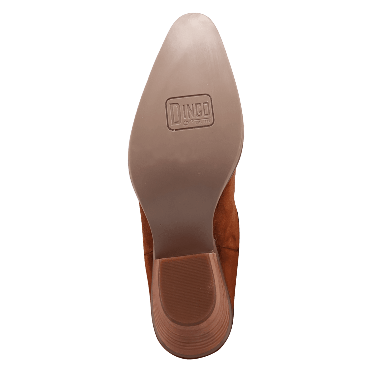 PRODUCT SHOT WILD THANG LEATHER BOOT AT OUTSOLE ANGLE