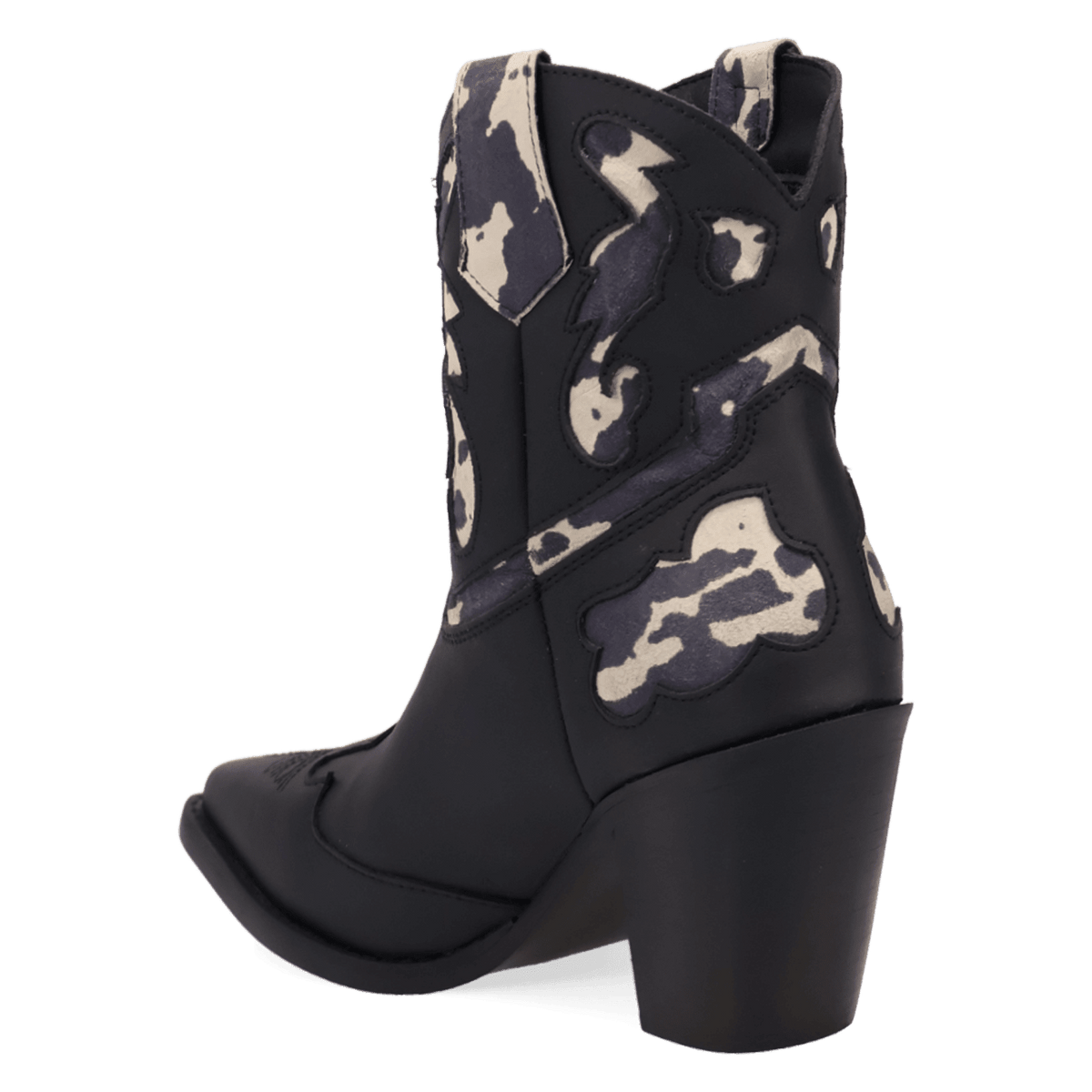 PRODUCT SHOT RUN WILD LEATHER BOOTIE AT 270 DEGREE ANGLE