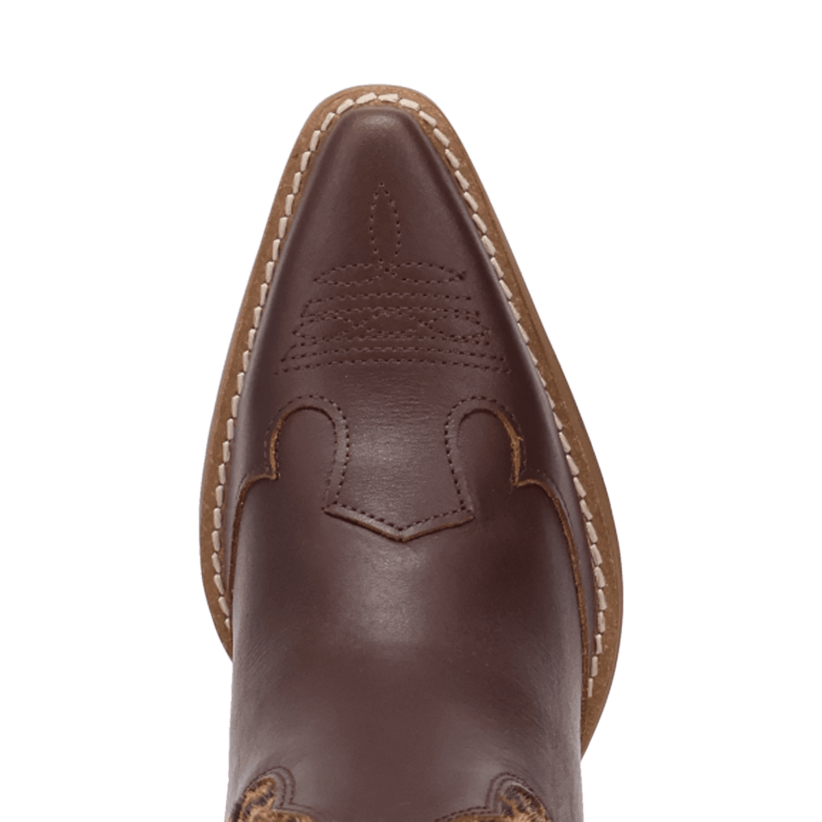 PRODUCT SHOT RUN WILD LEATHER BOOTIE AT TOE ANGLE