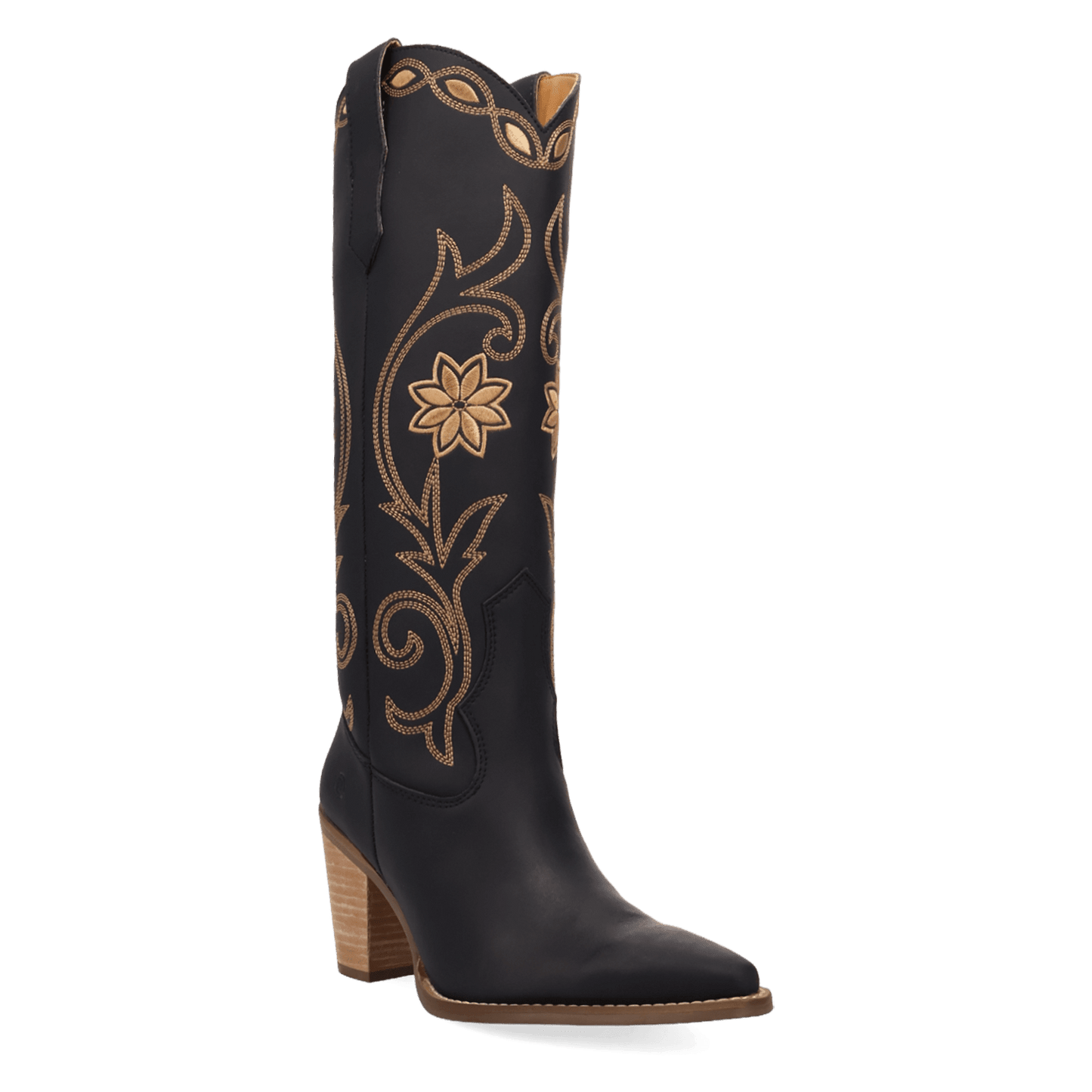 PRODUCT SHOT MISS DAISY LEATHER BOOT AT 45 DEGREE ANGLE