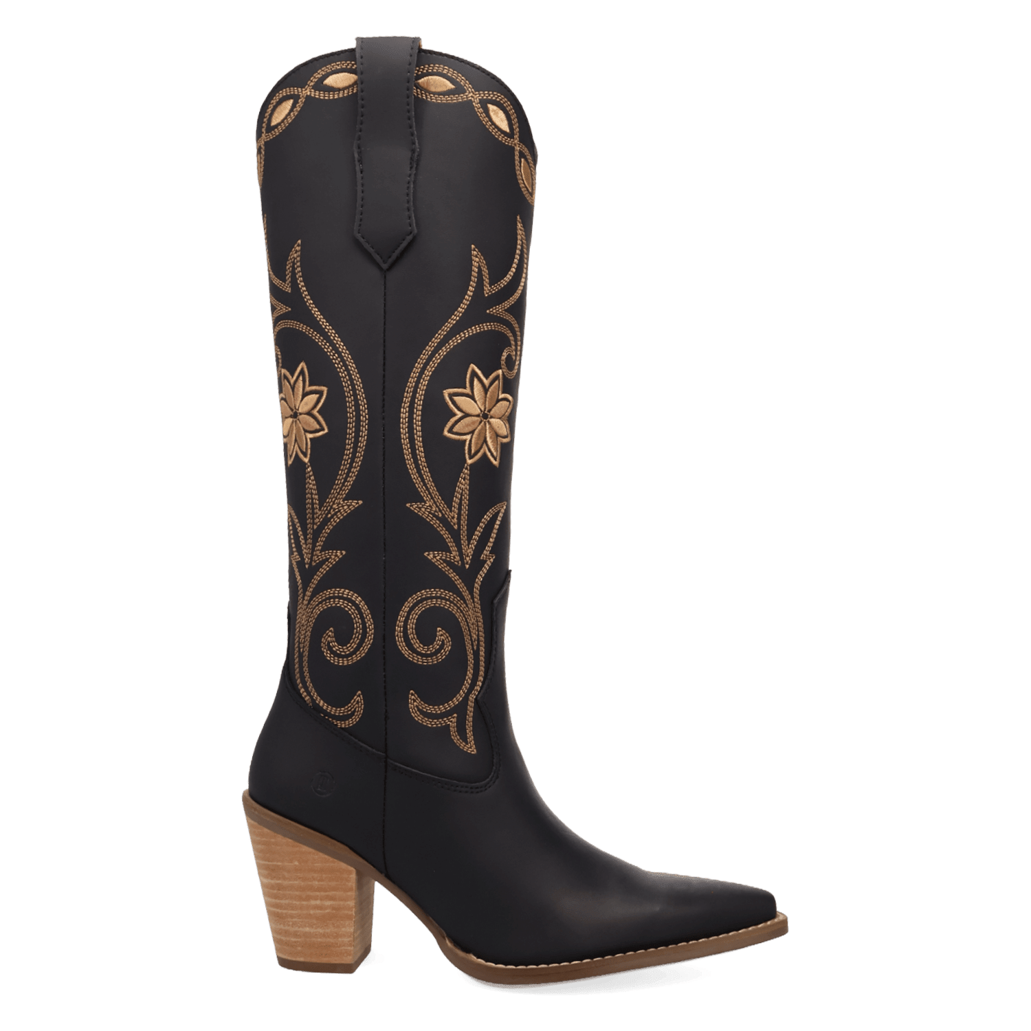 PRODUCT SHOT MISS DAISY LEATHER BOOT AT 90 DEGREE INSIDE ANGLE