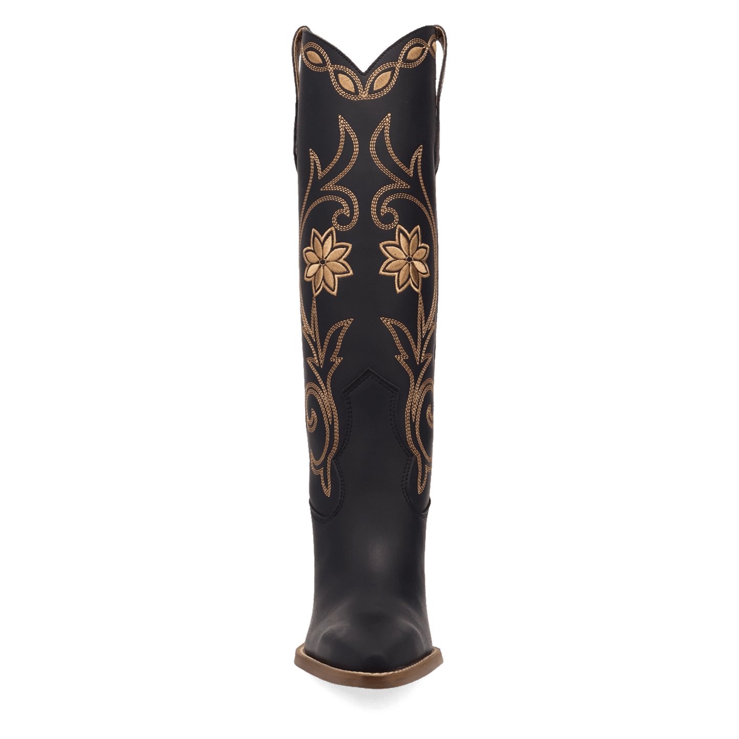 PRODUCT SHOT MISS DAISY LEATHER BOOT AT FRONT ANGLE