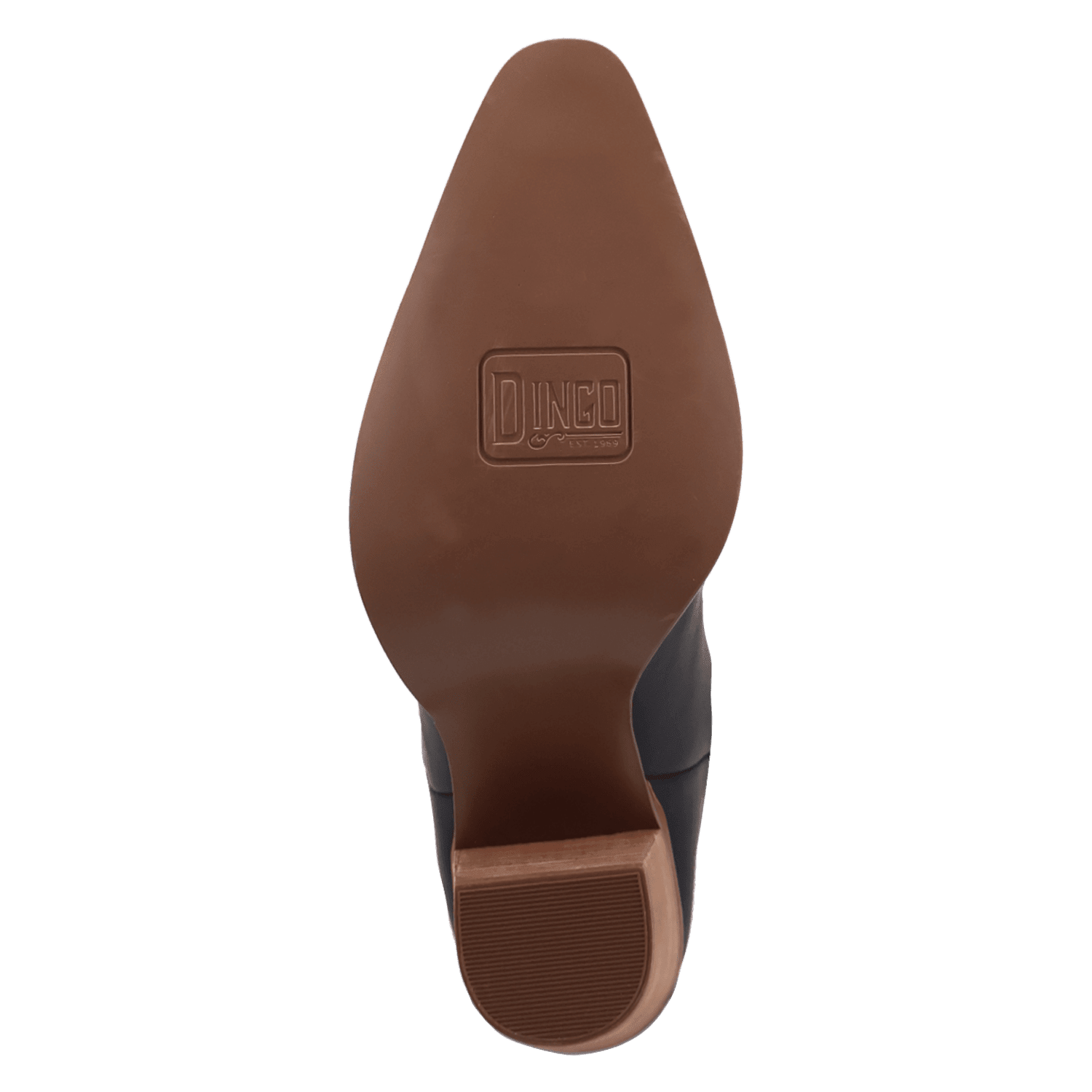 PRODUCT SHOT MISS DAISY LEATHER BOOT AT OUTSOLE ANGLE
