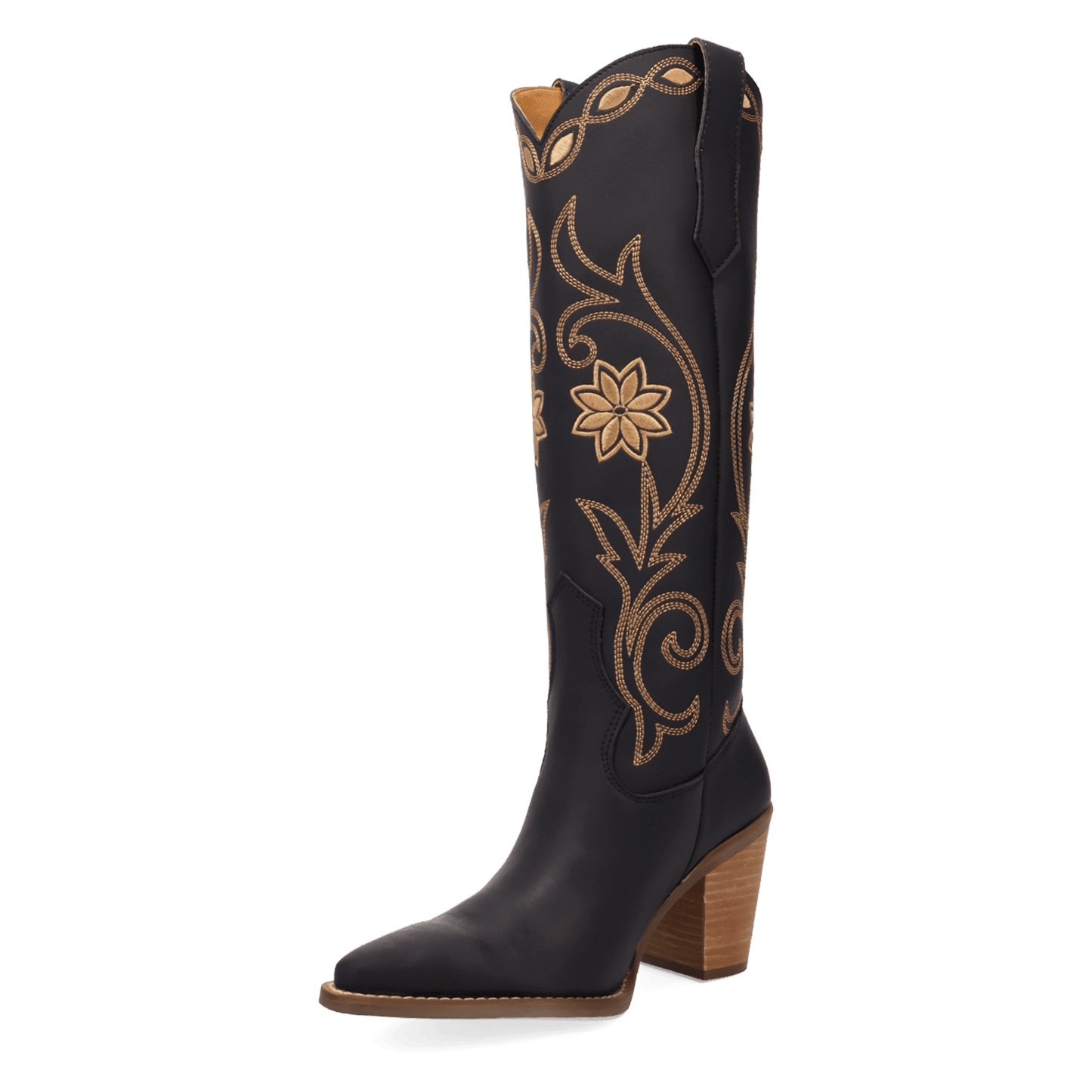 PRODUCT SHOT MISS DAISY LEATHER BOOT AT 225 DEGREE ANGLE