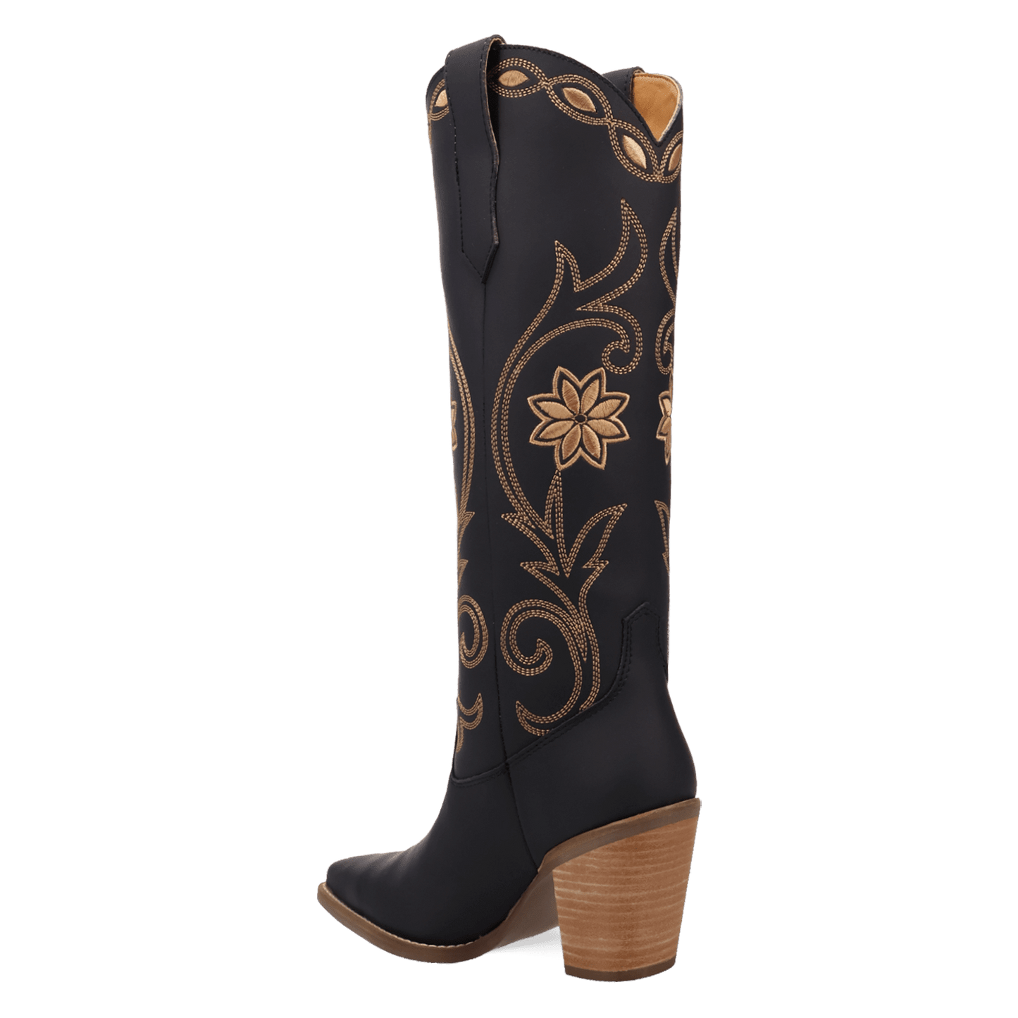 PRODUCT SHOT MISS DAISY LEATHER BOOT AT 270 DEGREE ANGLE
