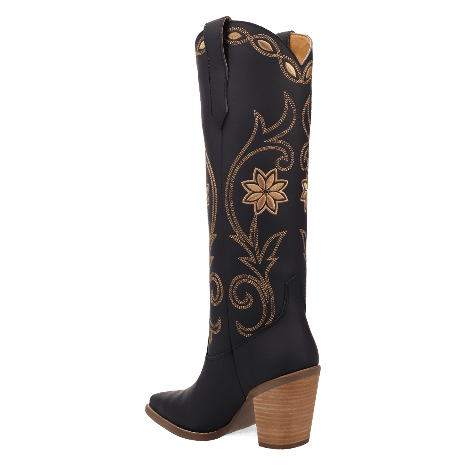 PRODUCT SHOT MISS DAISY LEATHER BOOT AT 270 DEGREE ANGLE