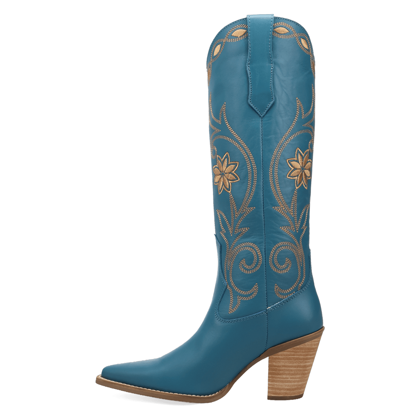 PRODUCT SHOT MISS DAISY LEATHER BOOT AT 135 DEGREE OUTSIDE ANGLE