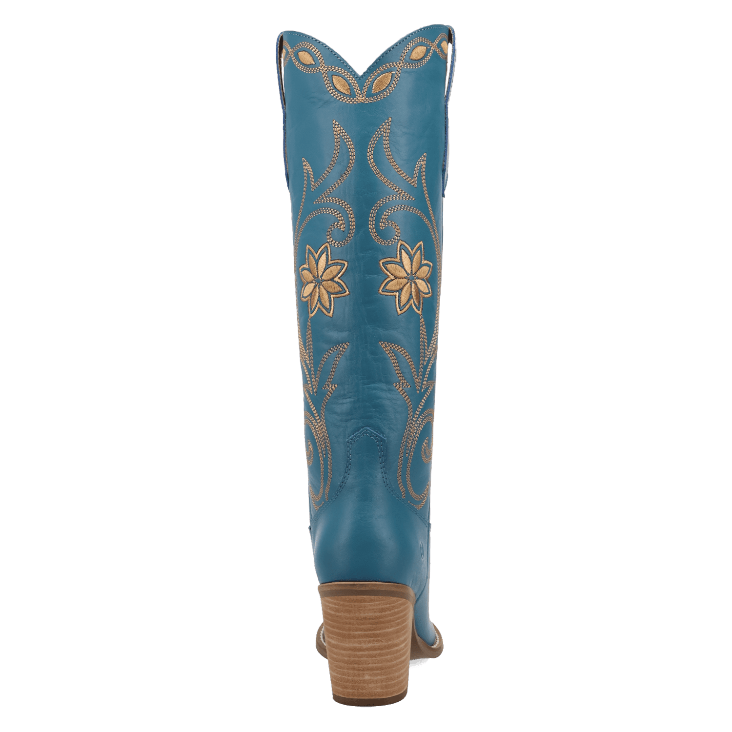 PRODUCT SHOT MISS DAISY LEATHER BOOT AT 180 DEGREE BACK ANGLE