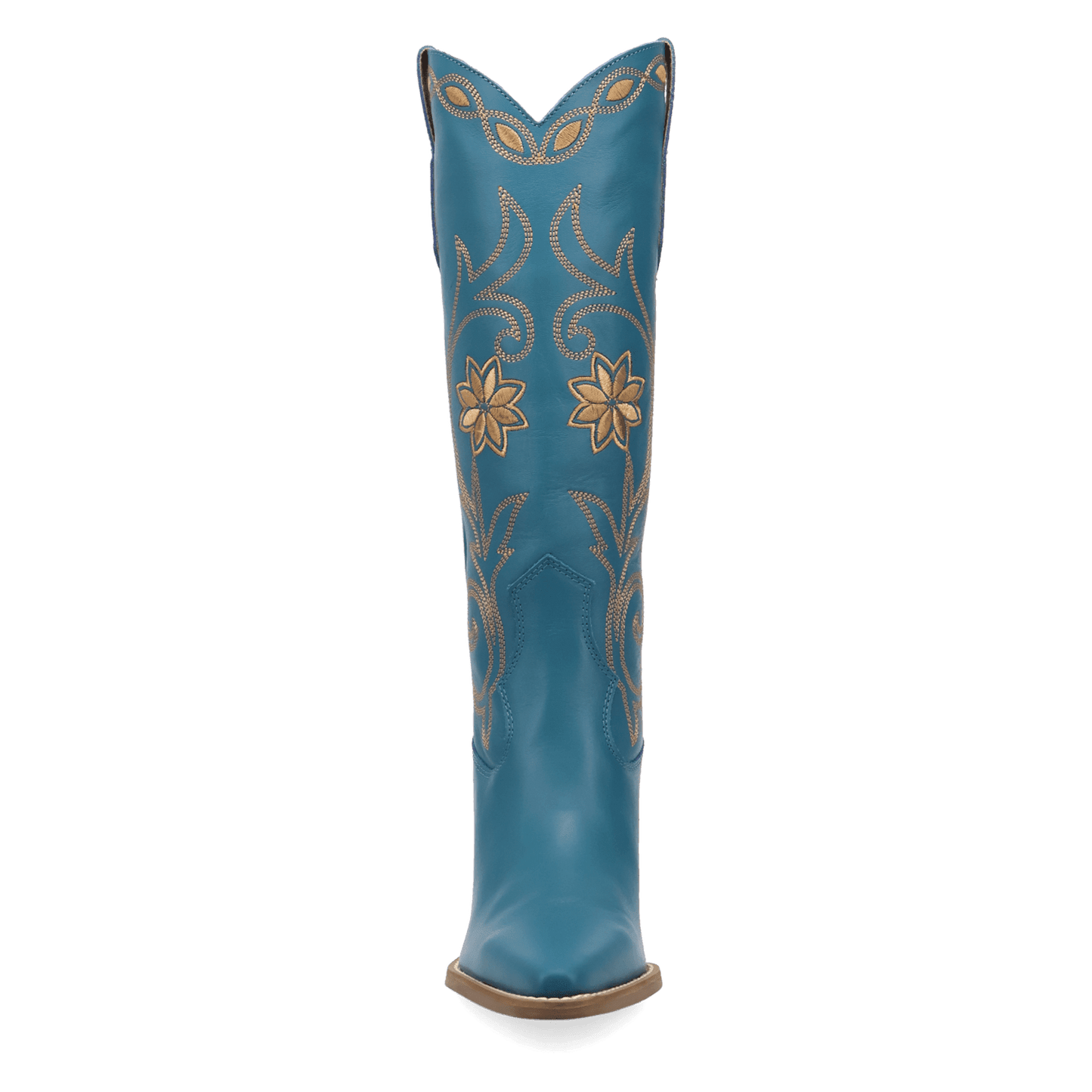 PRODUCT SHOT MISS DAISY LEATHER BOOT AT FRONT ANGLE