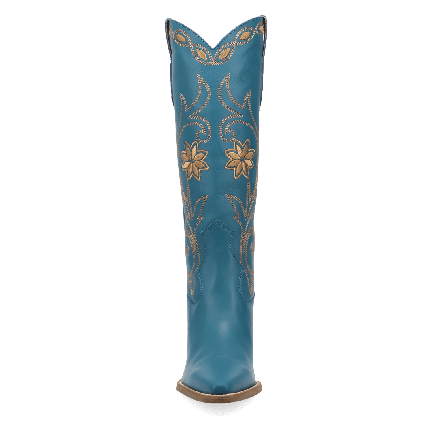 PRODUCT SHOT MISS DAISY LEATHER BOOT AT FRONT ANGLE