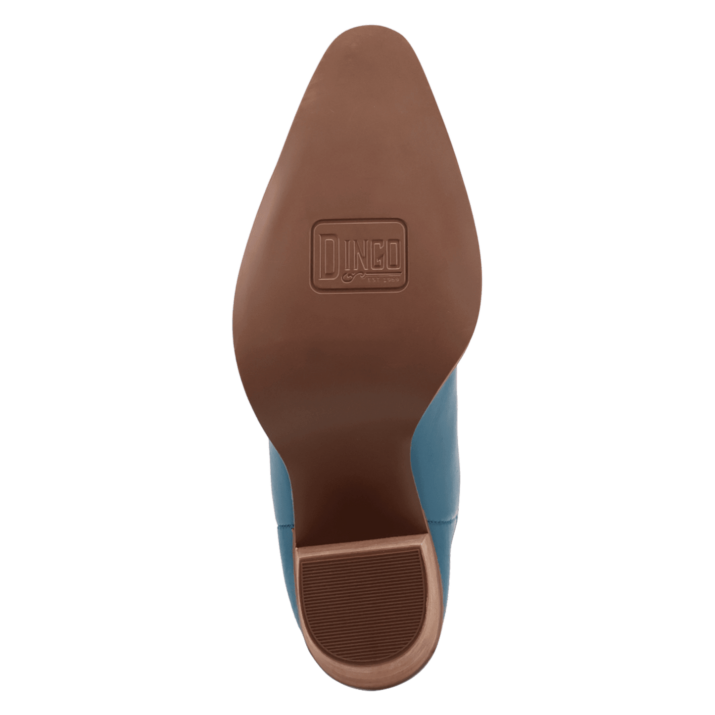 PRODUCT SHOT MISS DAISY LEATHER BOOT AT OUTSOLE ANGLE