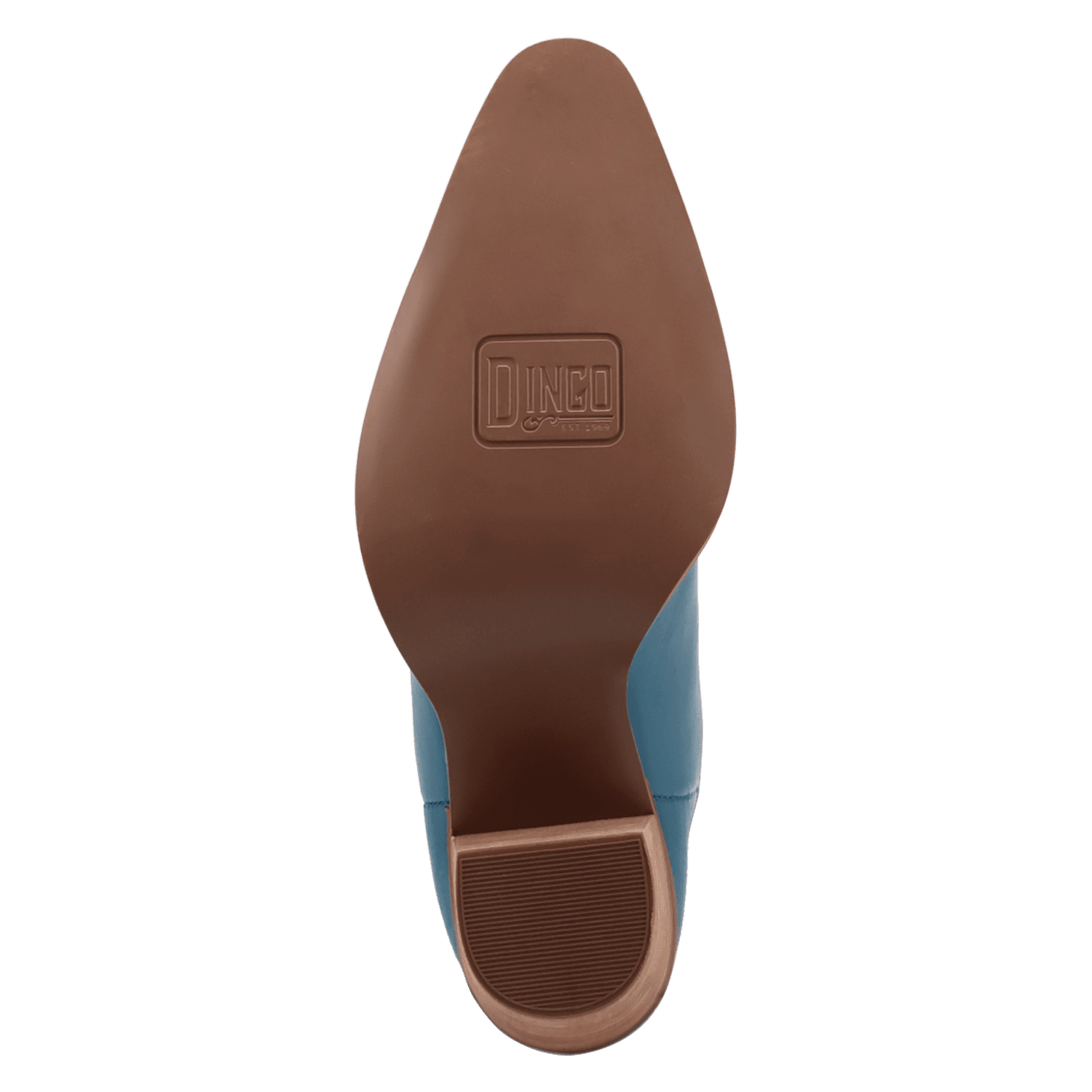 PRODUCT SHOT MISS DAISY LEATHER BOOT AT OUTSOLE ANGLE