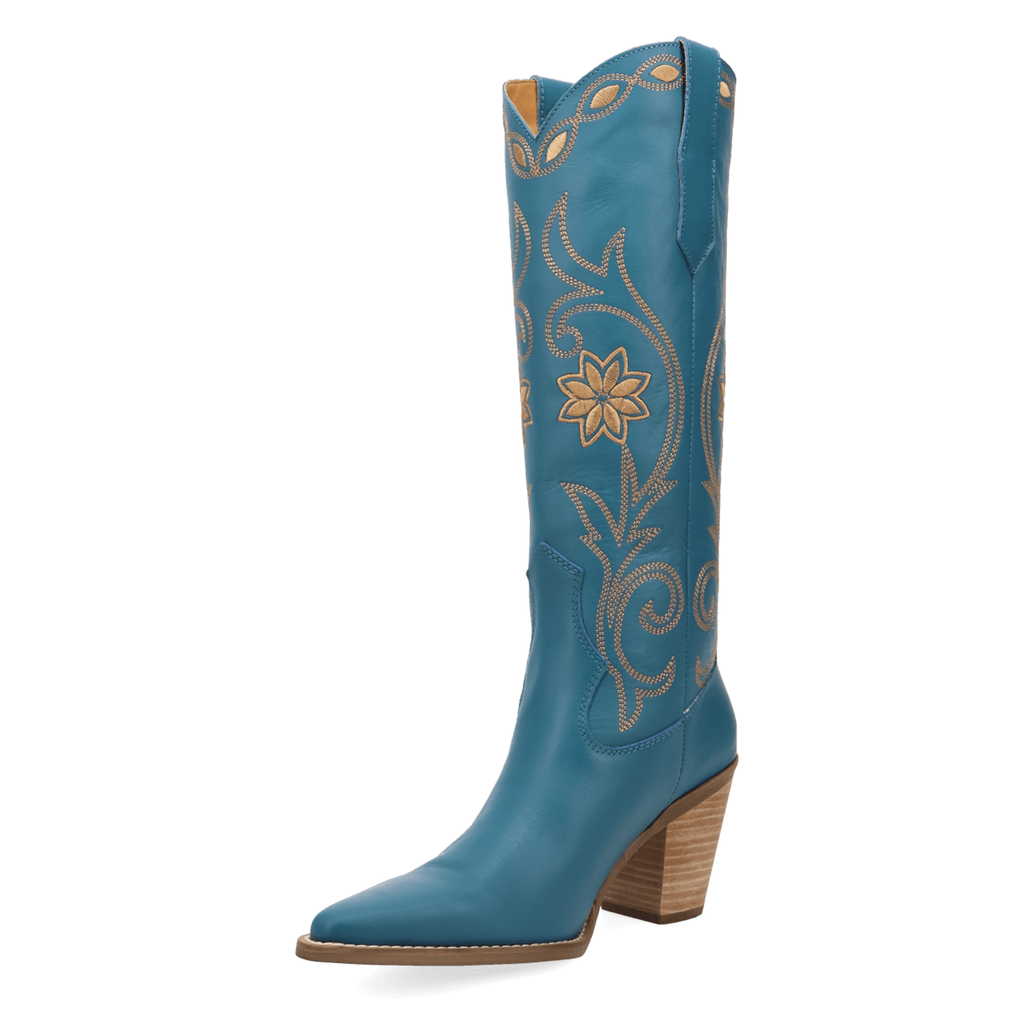 PRODUCT SHOT MISS DAISY LEATHER BOOT AT 225 DEGREE ANGLE
