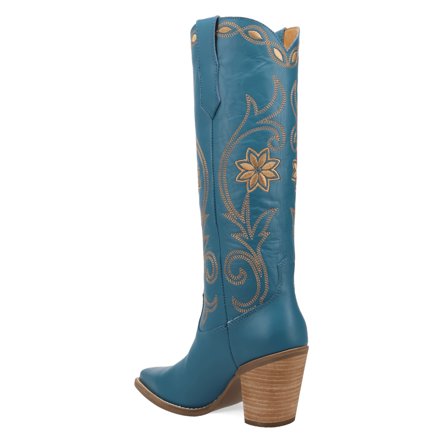 PRODUCT SHOT MISS DAISY LEATHER BOOT AT 270 DEGREE ANGLE
