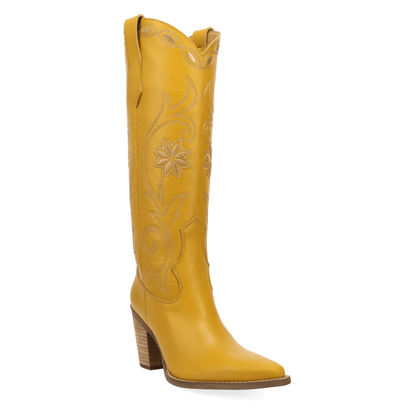 PRODUCT SHOT MISS DAISY LEATHER BOOT AT 45 DEGREE ANGLE