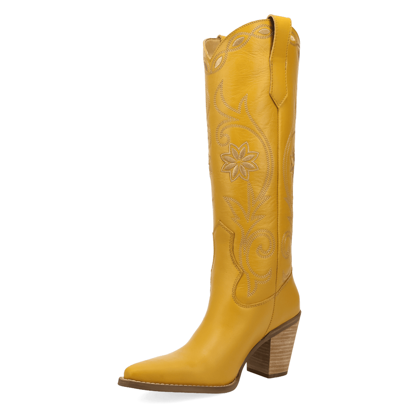 PRODUCT SHOT MISS DAISY LEATHER BOOT AT 225 DEGREE ANGLE