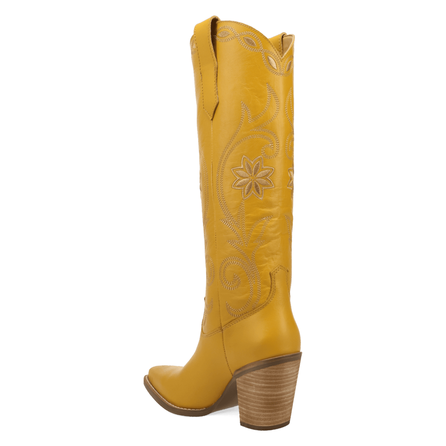 PRODUCT SHOT MISS DAISY LEATHER BOOT AT 270 DEGREE ANGLE