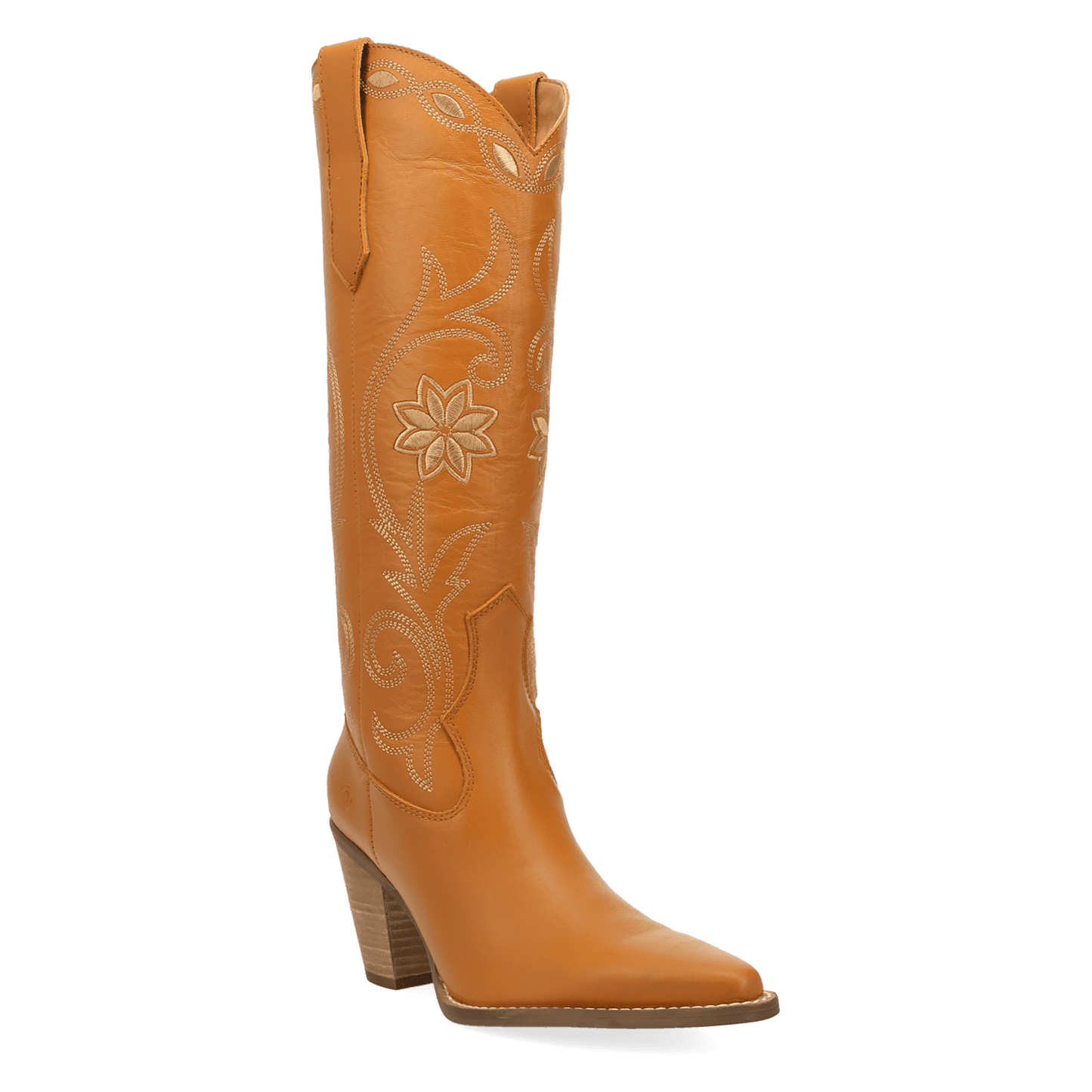 PRODUCT SHOT MISS DAISY LEATHER BOOT AT 45 DEGREE ANGLE