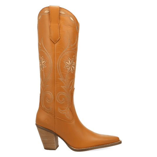 PRODUCT SHOT MISS DAISY LEATHER BOOT AT 90 DEGREE INSIDE ANGLE