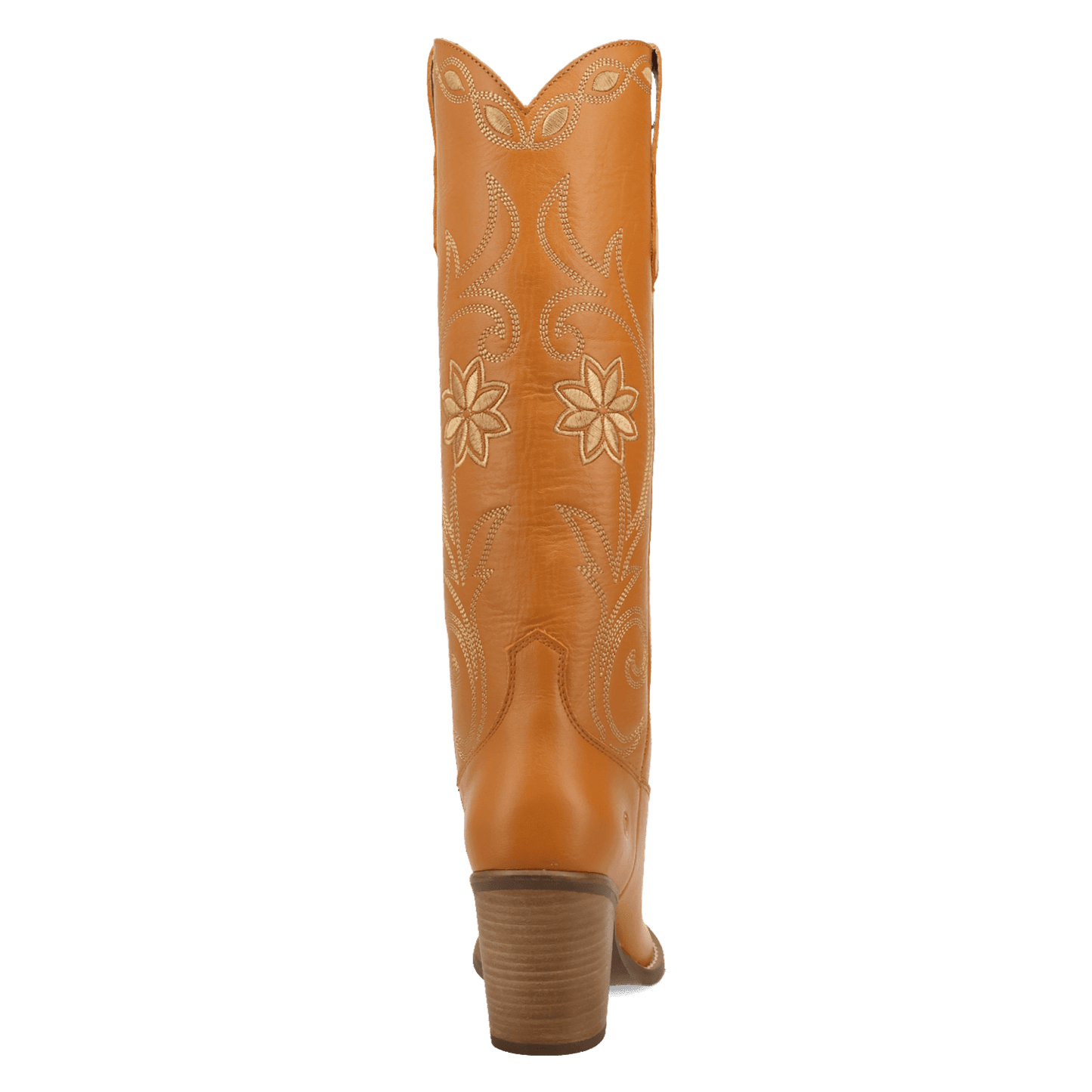 PRODUCT SHOT MISS DAISY LEATHER BOOT AT 180 DEGREE BACK ANGLE