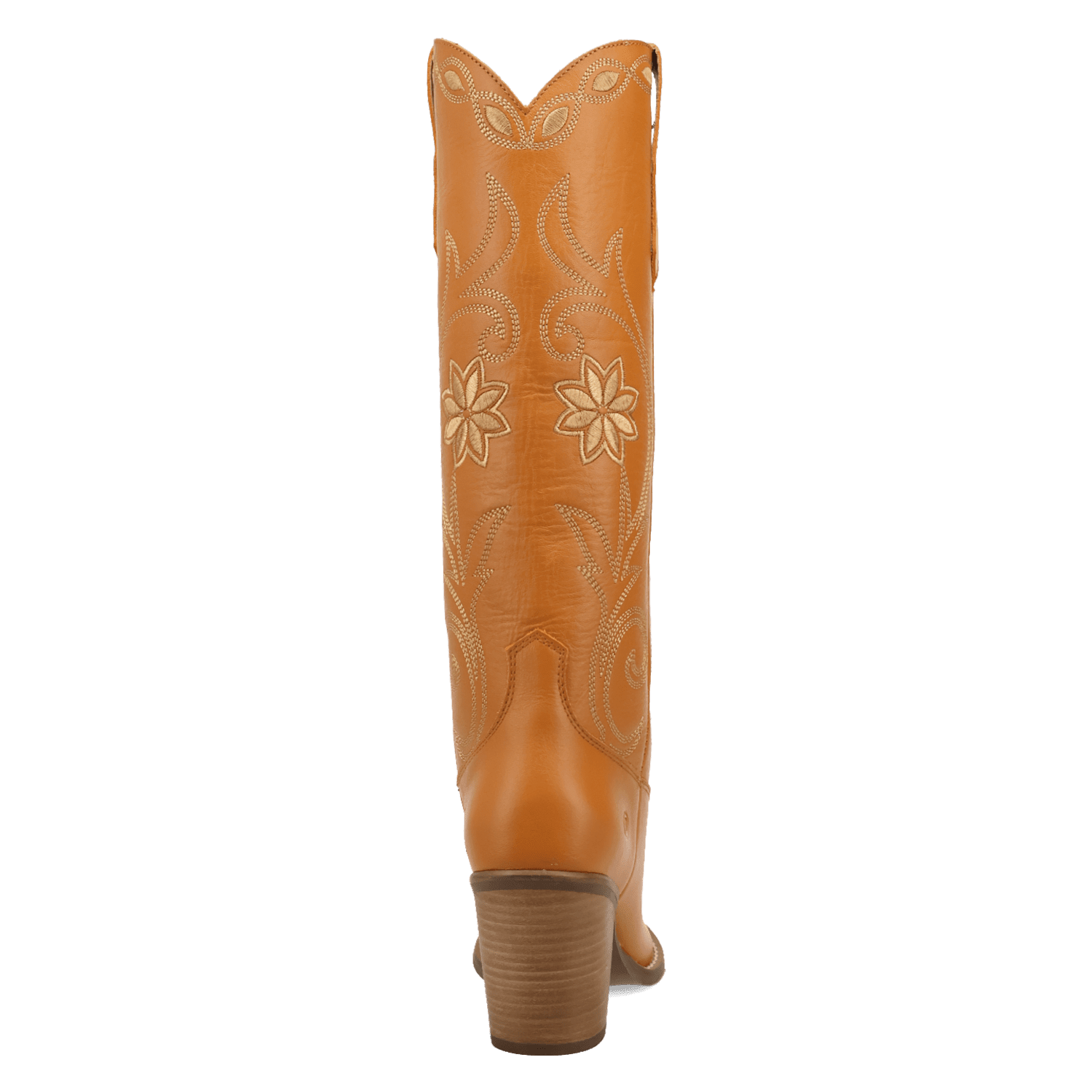 PRODUCT SHOT MISS DAISY LEATHER BOOT AT 180 DEGREE BACK ANGLE