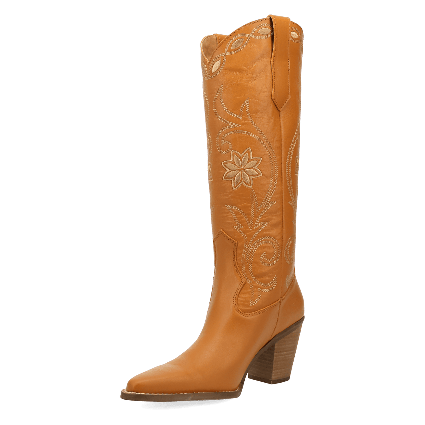 PRODUCT SHOT MISS DAISY LEATHER BOOT AT 225 DEGREE ANGLE