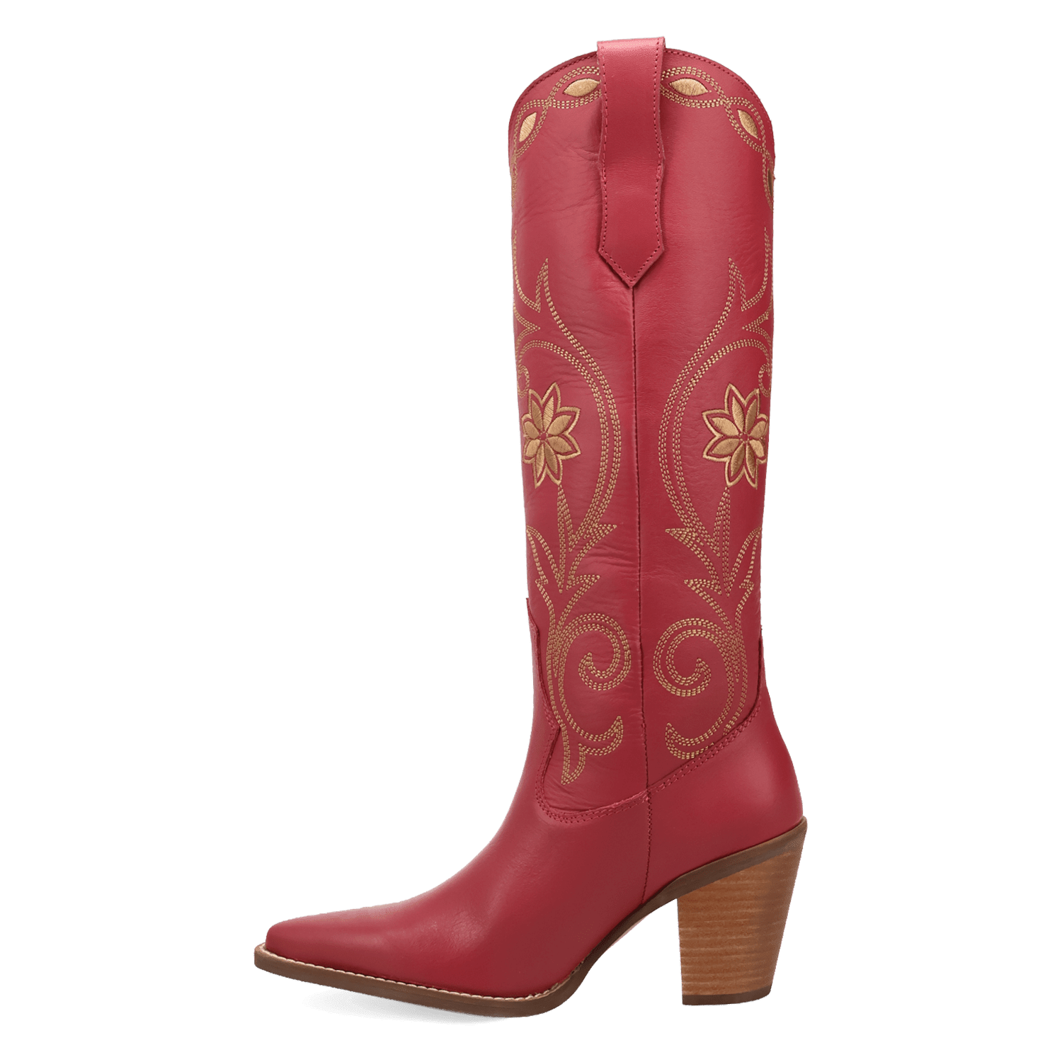 PRODUCT SHOT MISS DAISY LEATHER BOOT AT 135 DEGREE OUTSIDE ANGLE