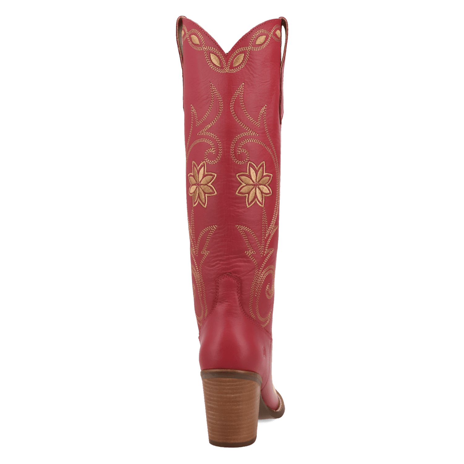 PRODUCT SHOT MISS DAISY LEATHER BOOT AT 180 DEGREE BACK ANGLE
