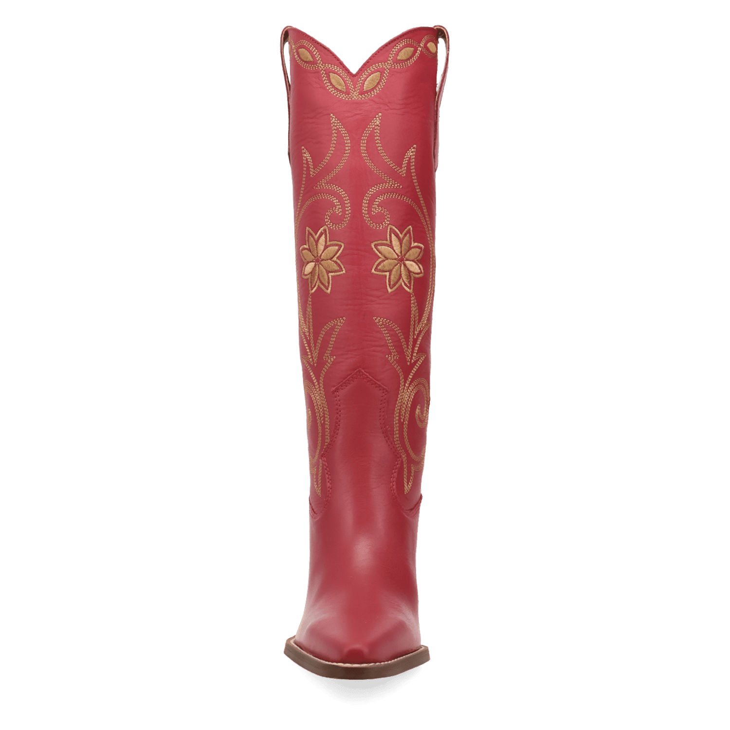PRODUCT SHOT MISS DAISY LEATHER BOOT AT FRONT ANGLE