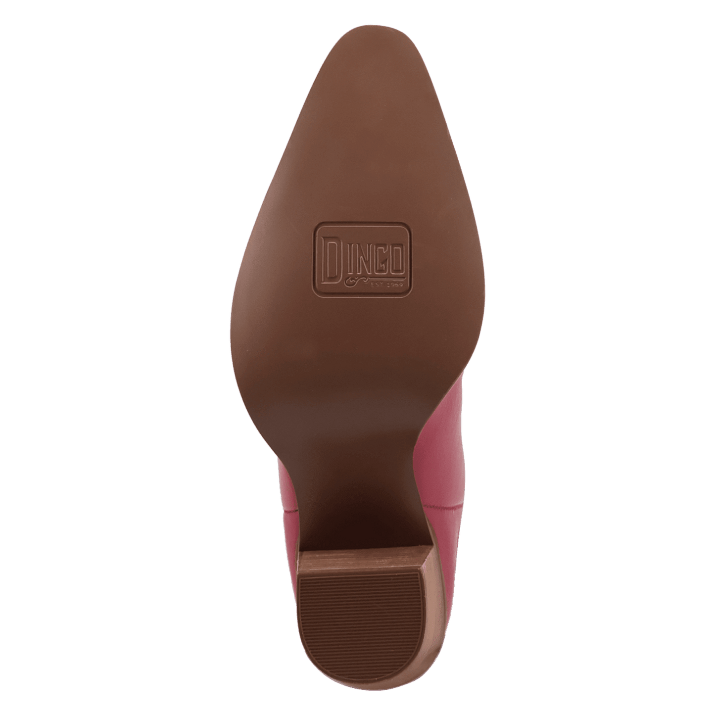 PRODUCT SHOT MISS DAISY LEATHER BOOT AT OUTSOLE ANGLE