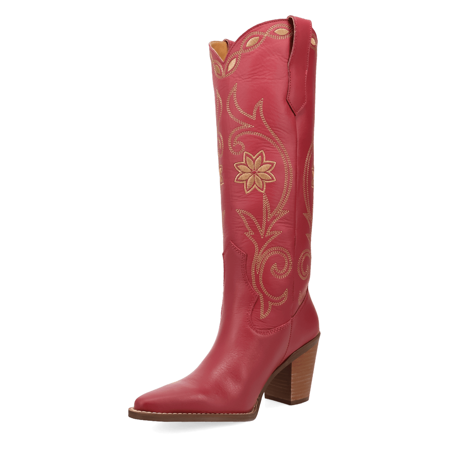 PRODUCT SHOT MISS DAISY LEATHER BOOT AT 225 DEGREE ANGLE