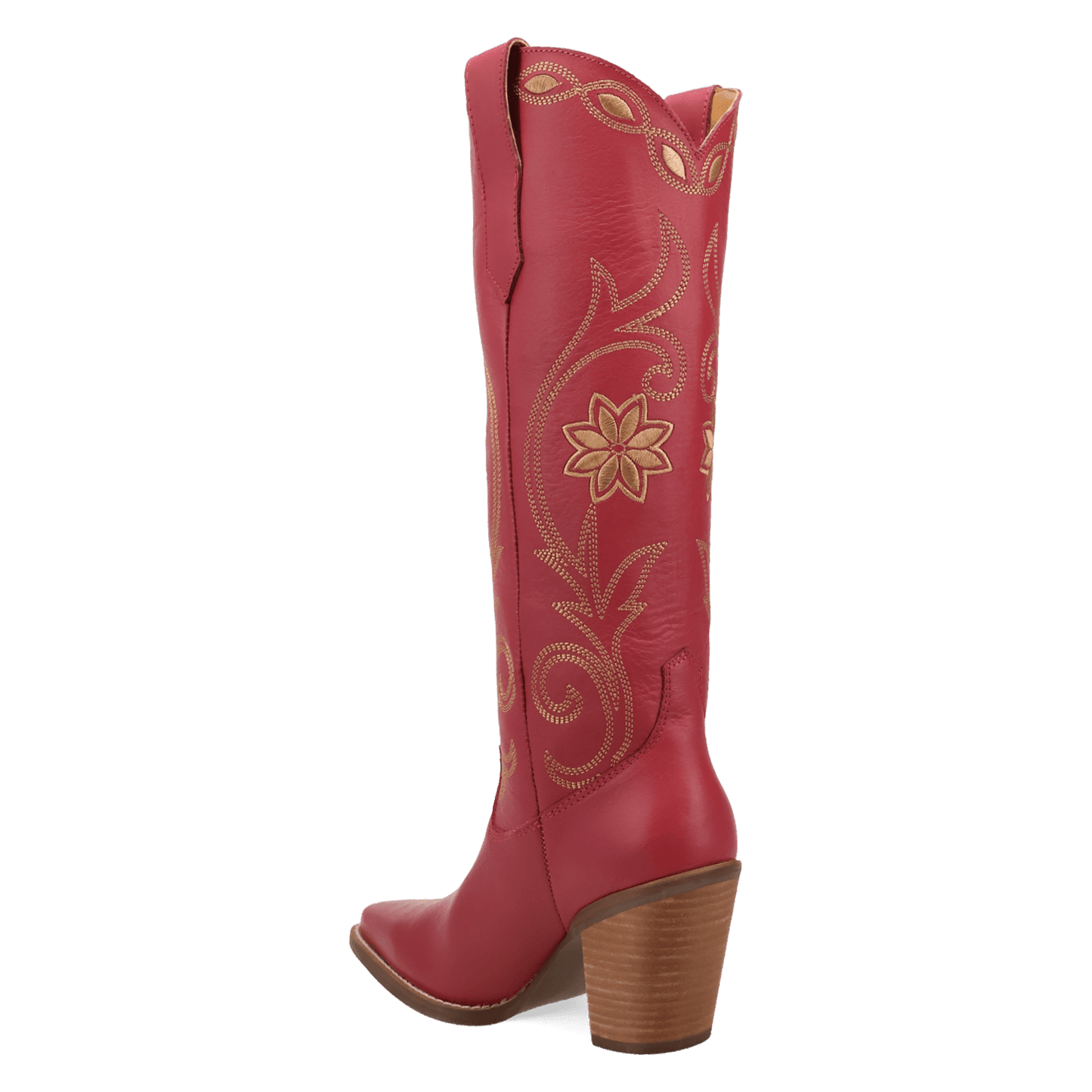 PRODUCT SHOT MISS DAISY LEATHER BOOT AT 270 DEGREE ANGLE