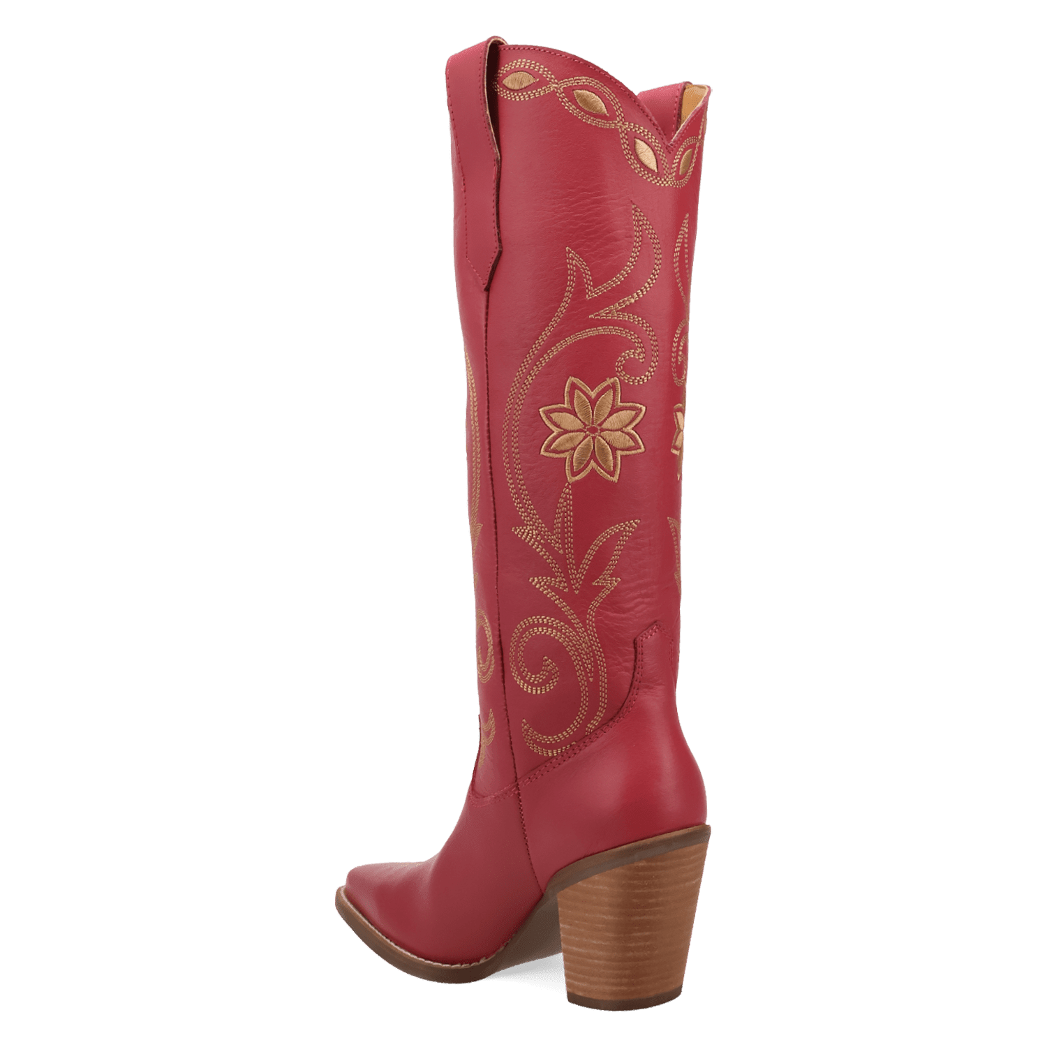 PRODUCT SHOT MISS DAISY LEATHER BOOT AT 270 DEGREE ANGLE