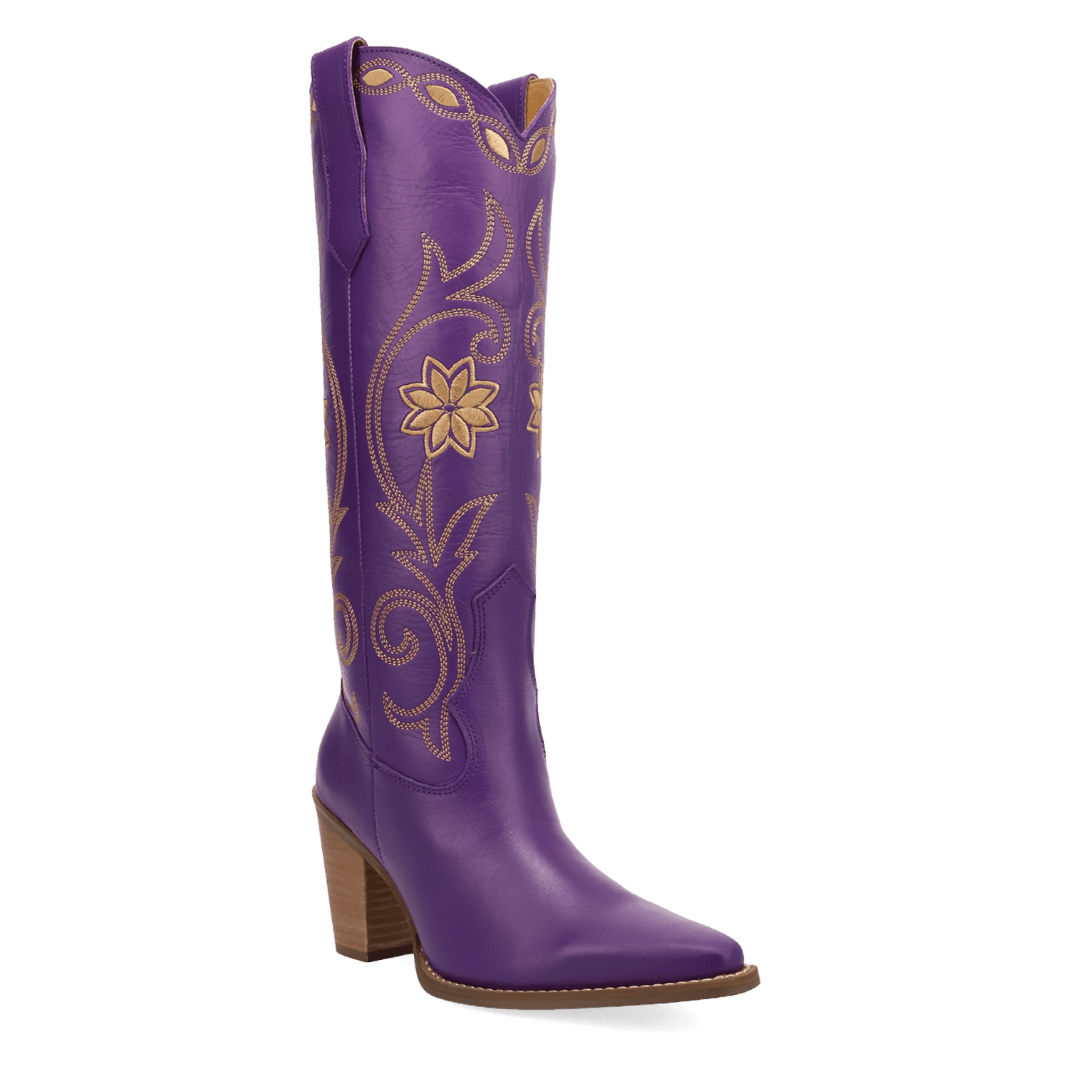 PRODUCT SHOT MISS DAISY LEATHER BOOT AT 45 DEGREE ANGLE