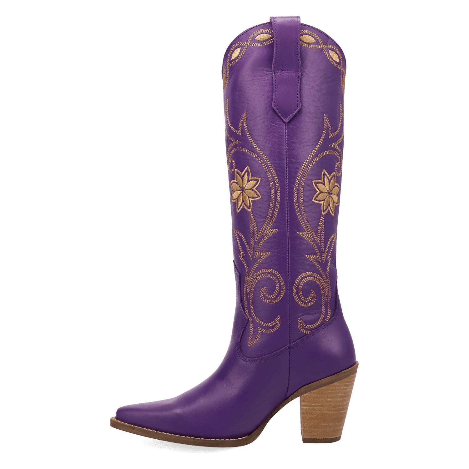 PRODUCT SHOT MISS DAISY LEATHER BOOT AT 135 DEGREE OUTSIDE ANGLE