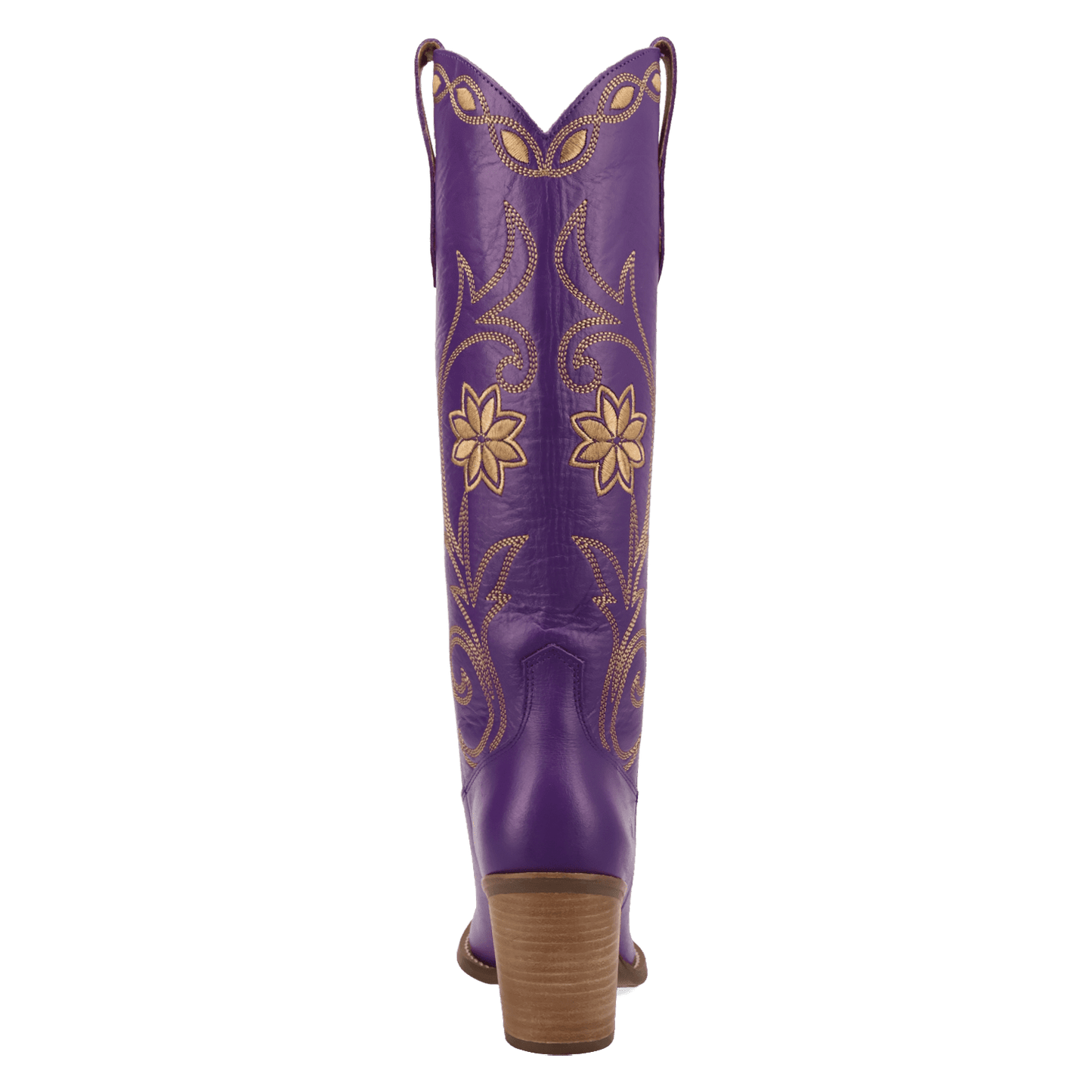 PRODUCT SHOT MISS DAISY LEATHER BOOT AT 180 DEGREE BACK ANGLE