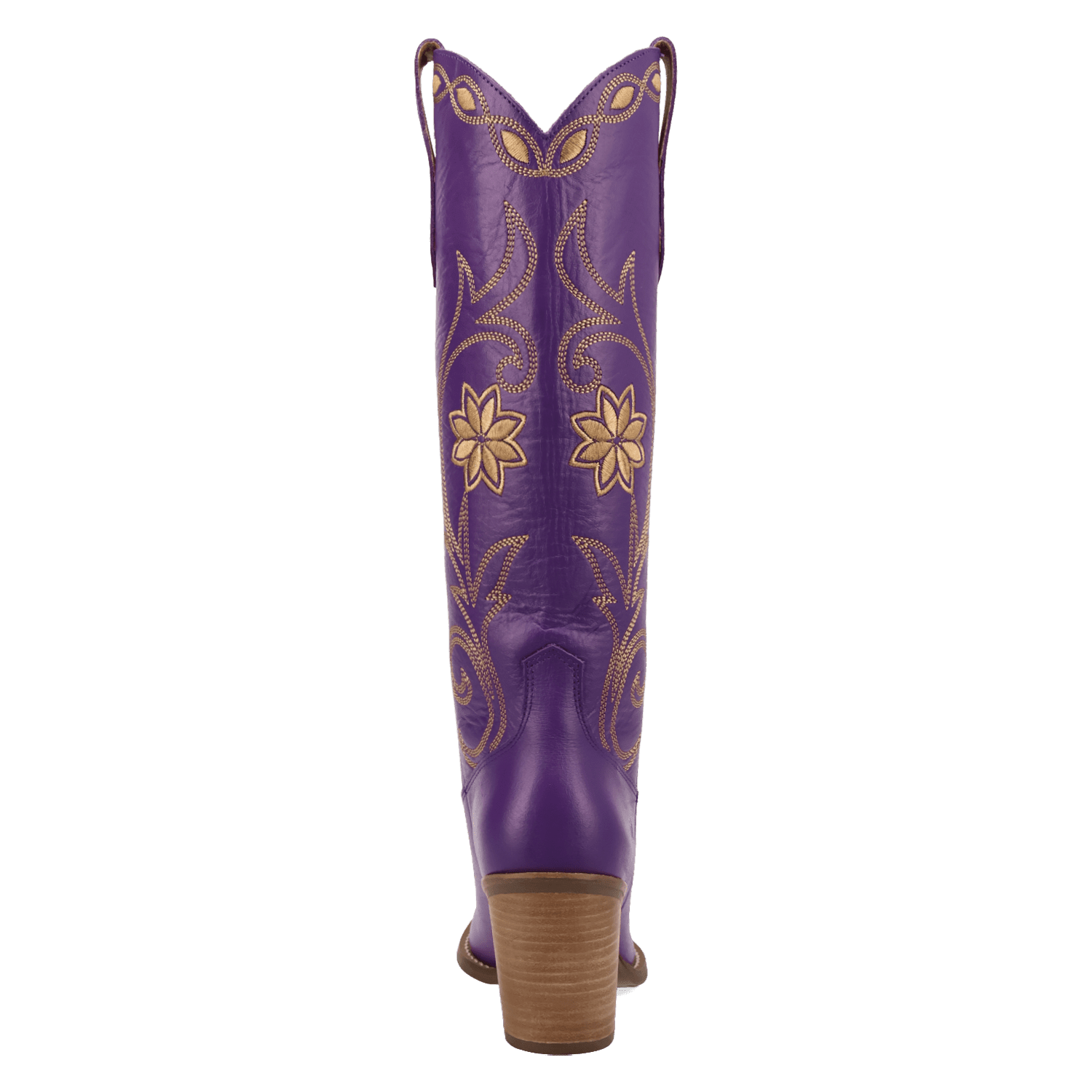 PRODUCT SHOT MISS DAISY LEATHER BOOT AT 180 DEGREE BACK ANGLE
