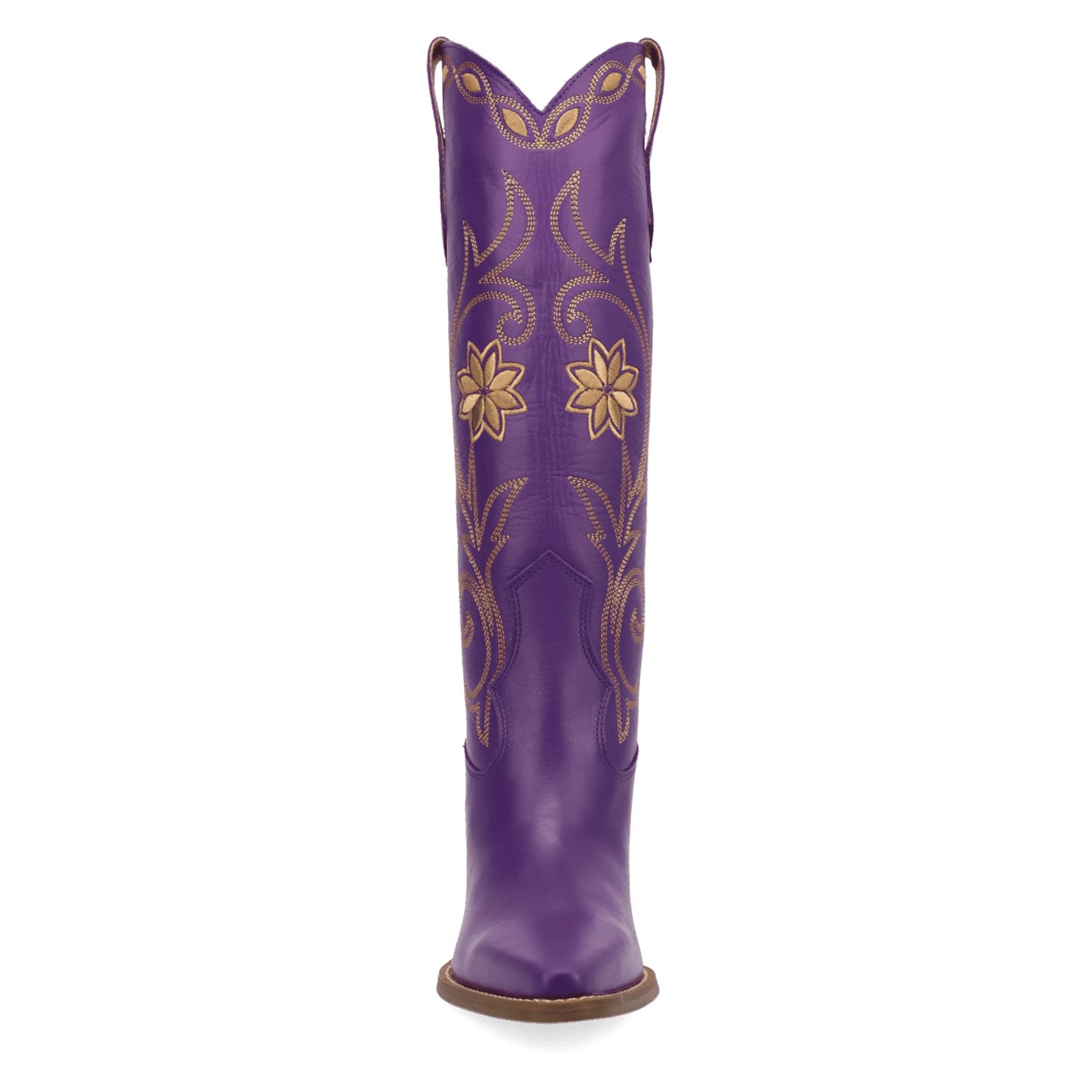 PRODUCT SHOT MISS DAISY LEATHER BOOT AT FRONT ANGLE