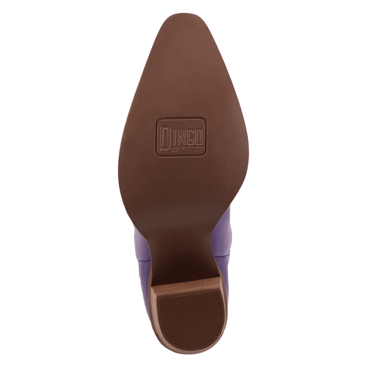 PRODUCT SHOT MISS DAISY LEATHER BOOT AT OUTSOLE ANGLE