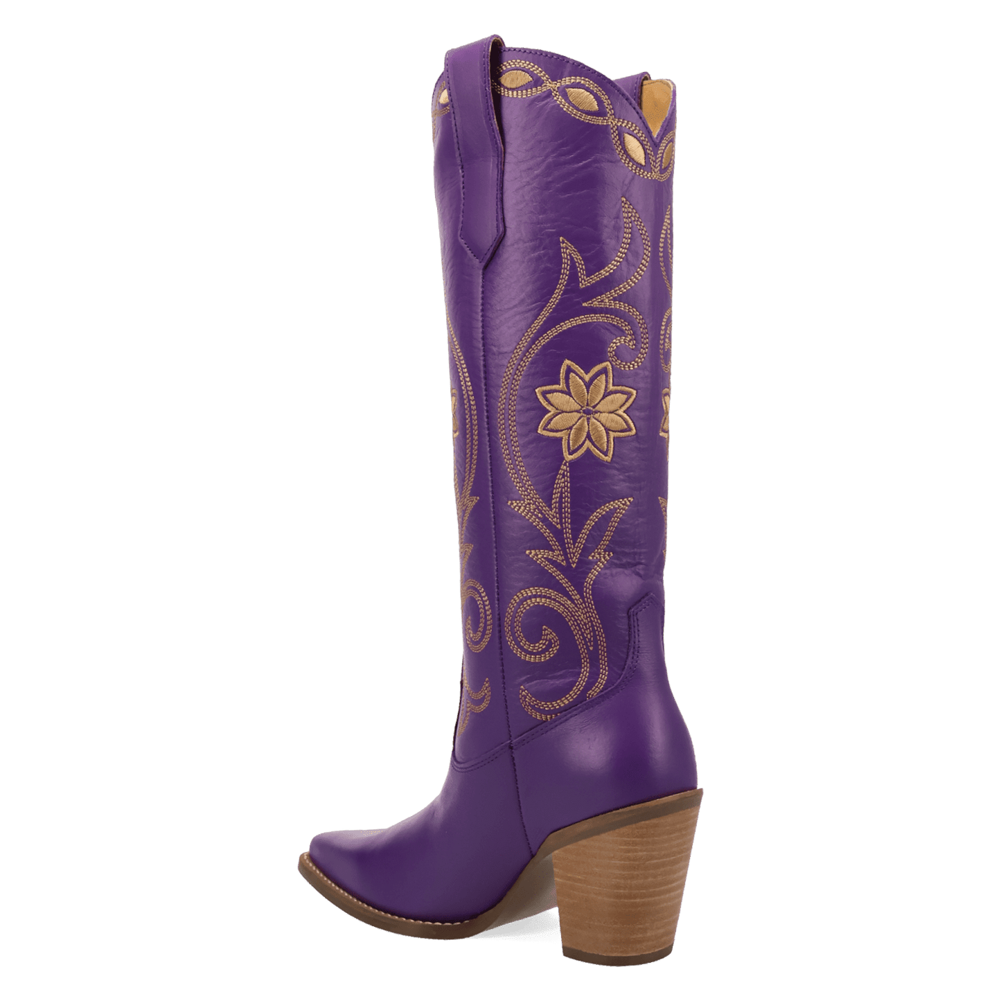 PRODUCT SHOT MISS DAISY LEATHER BOOT AT 270 DEGREE ANGLE