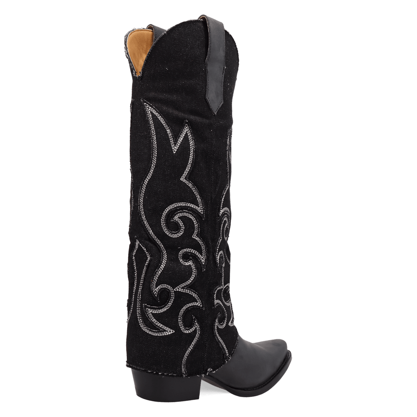 PRODUCT SHOT BLUE JEAN BABY LEATHER BOOT AT 315 DEGREE ANGLE