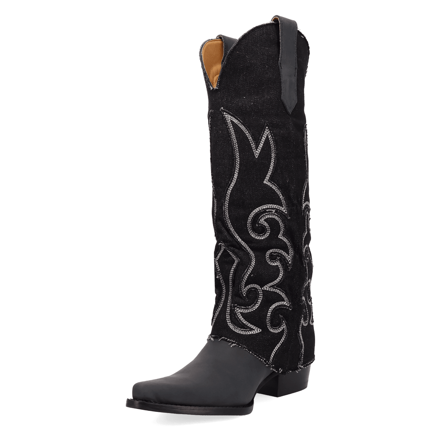 PRODUCT SHOT BLUE JEAN BABY LEATHER BOOT AT 225 DEGREE ANGLE