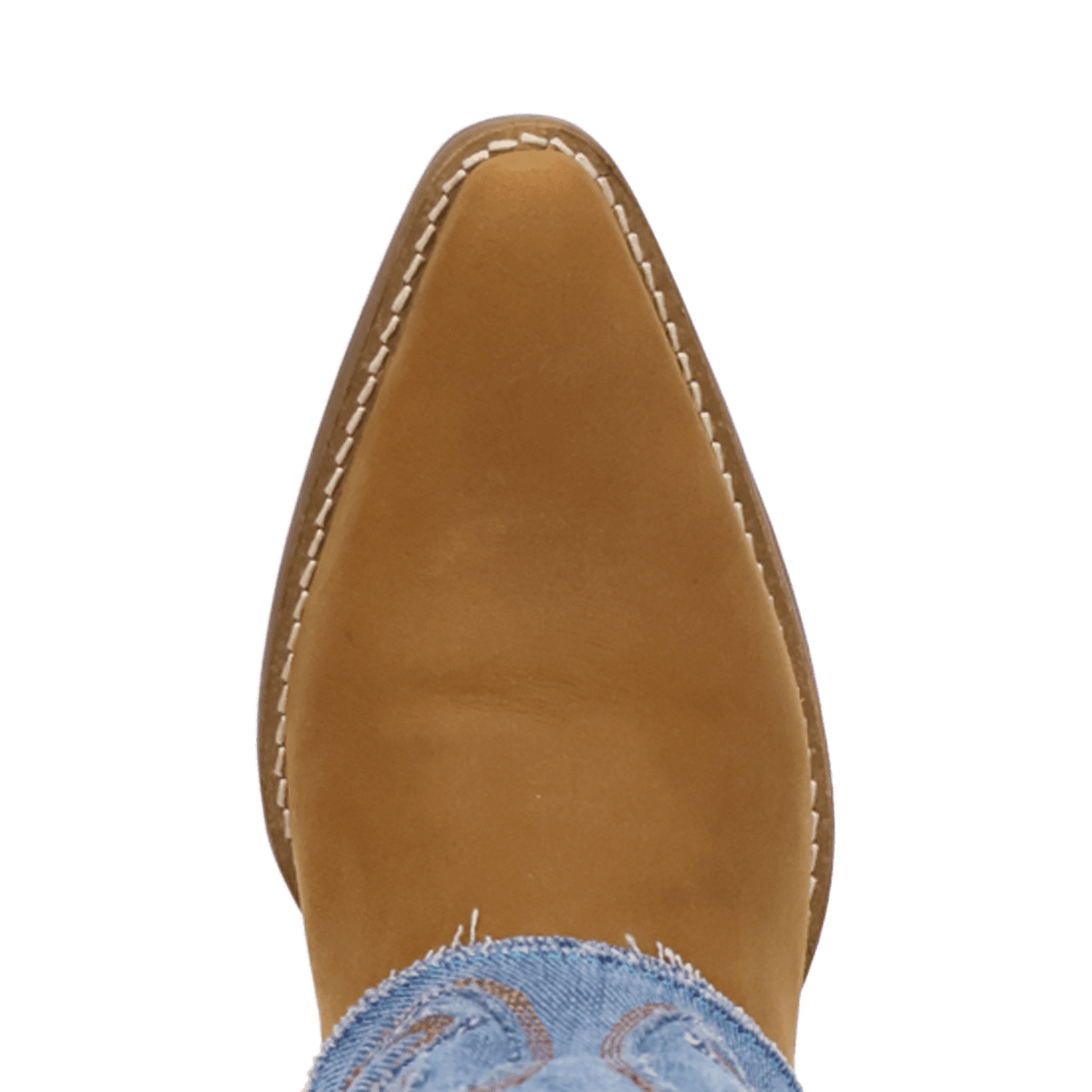 PRODUCT SHOT BLUE JEAN BABY LEATHER BOOT AT TOE ANGLE