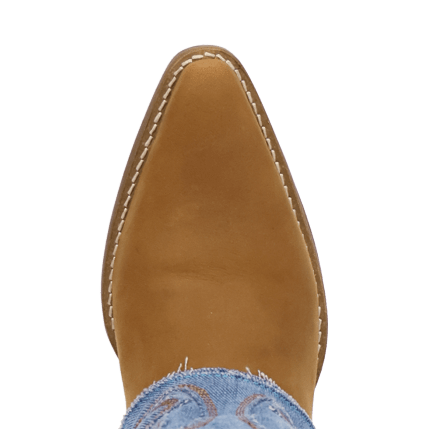 PRODUCT SHOT BLUE JEAN BABY LEATHER BOOT AT TOE ANGLE