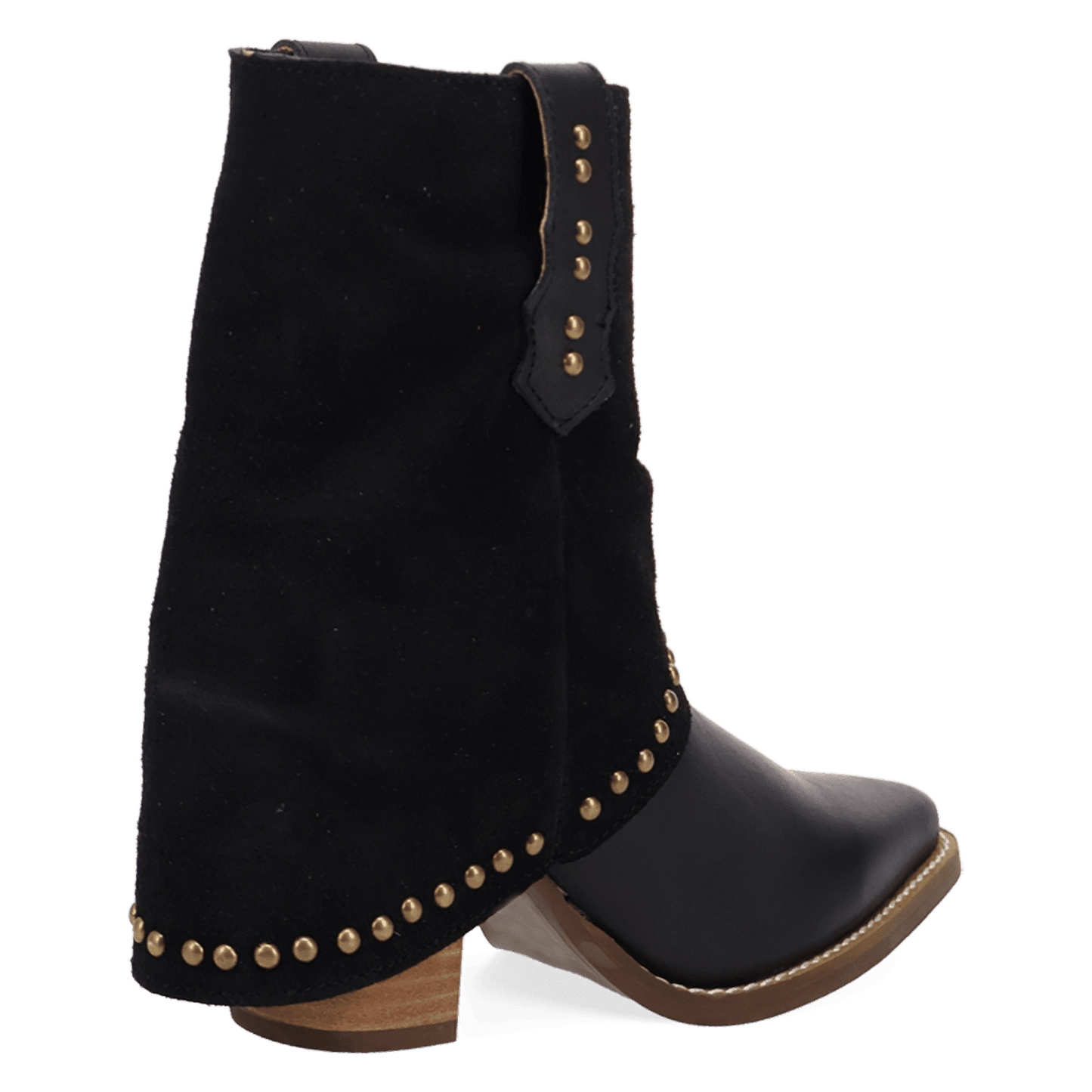 PRODUCT SHOT OFF THE CUFF LEATHER BOOTIE AT 315 DEGREE ANGLE