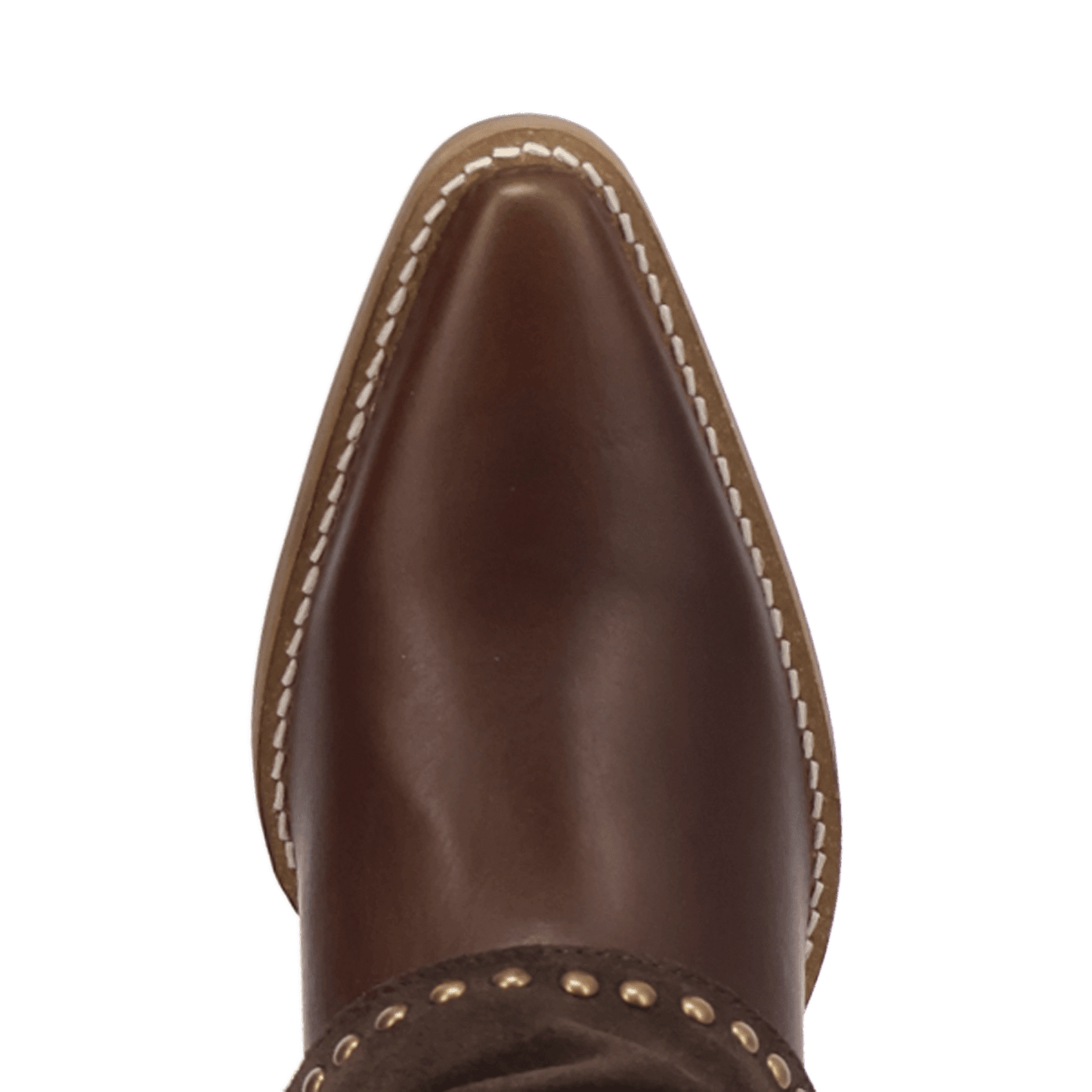 PRODUCT SHOT OFF THE CUFF LEATHER BOOTIE AT TOE ANGLE