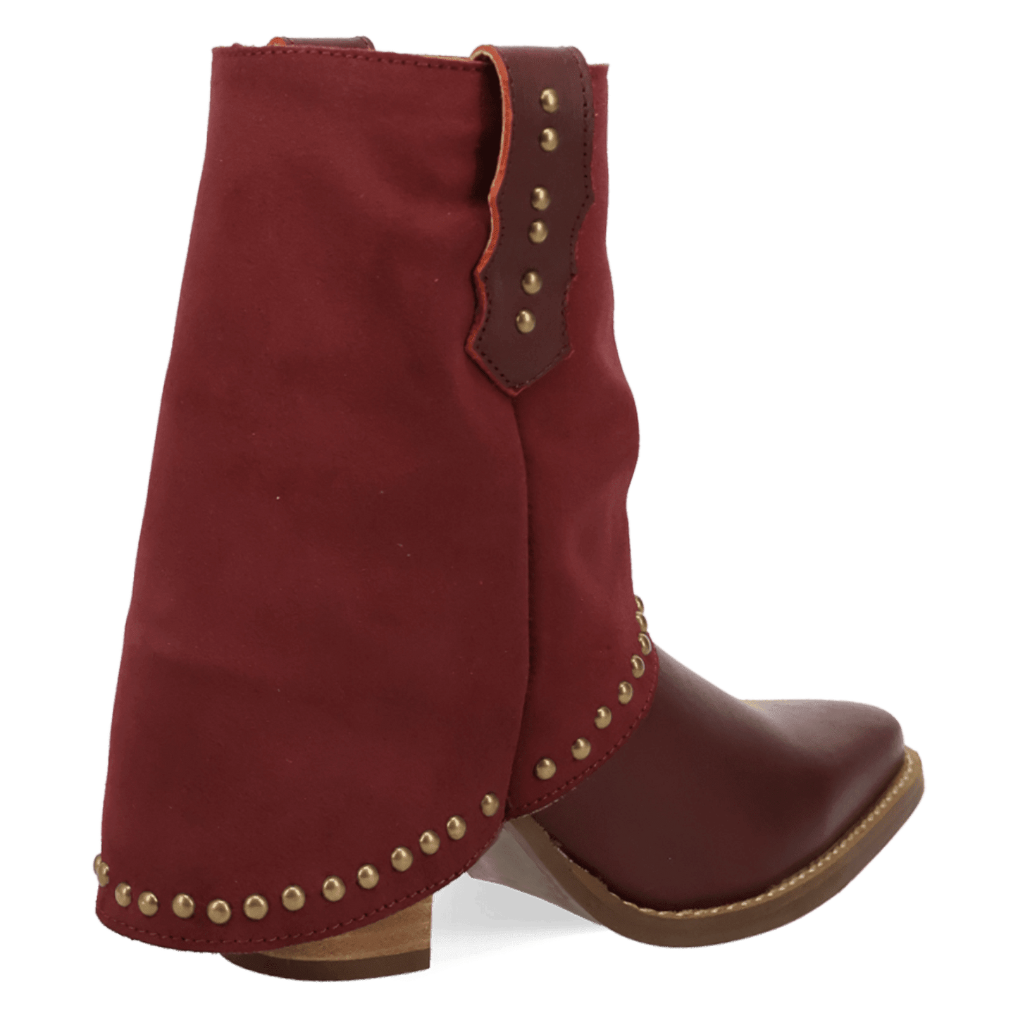 PRODUCT SHOT OFF THE CUFF LEATHER BOOTIE AT 315 DEGREE ANGLE