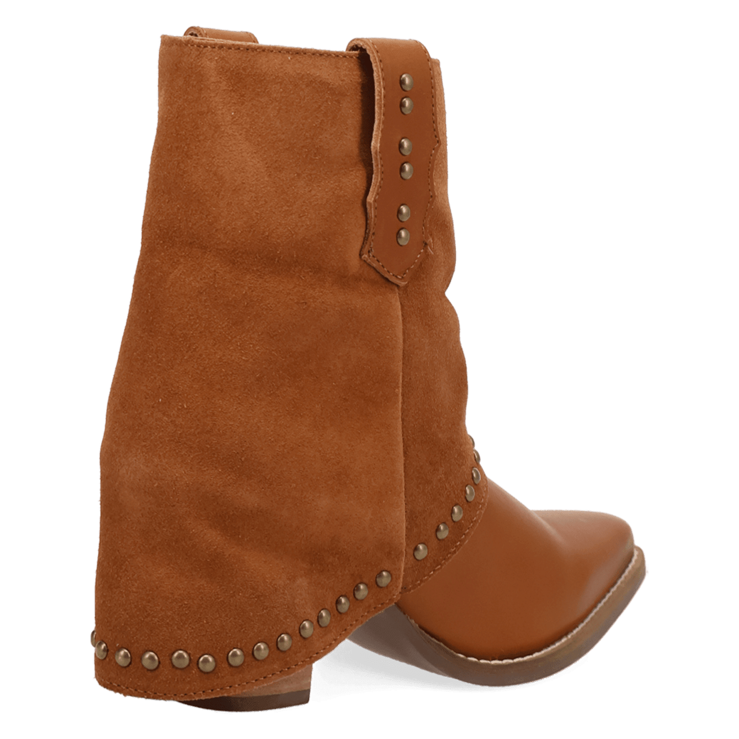 PRODUCT SHOT OFF THE CUFF LEATHER BOOTIE AT 315 DEGREE ANGLE