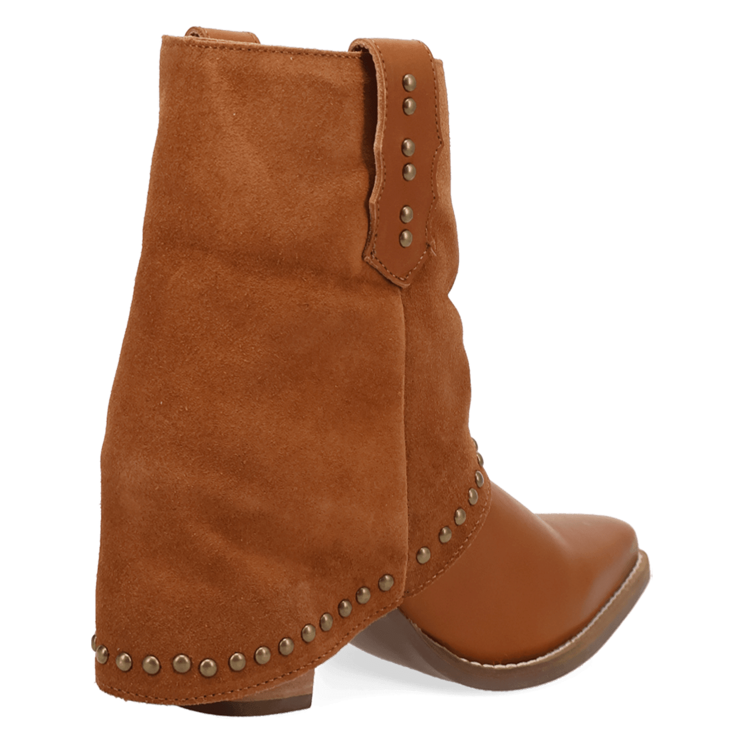 PRODUCT SHOT OFF THE CUFF LEATHER BOOTIE AT 315 DEGREE ANGLE