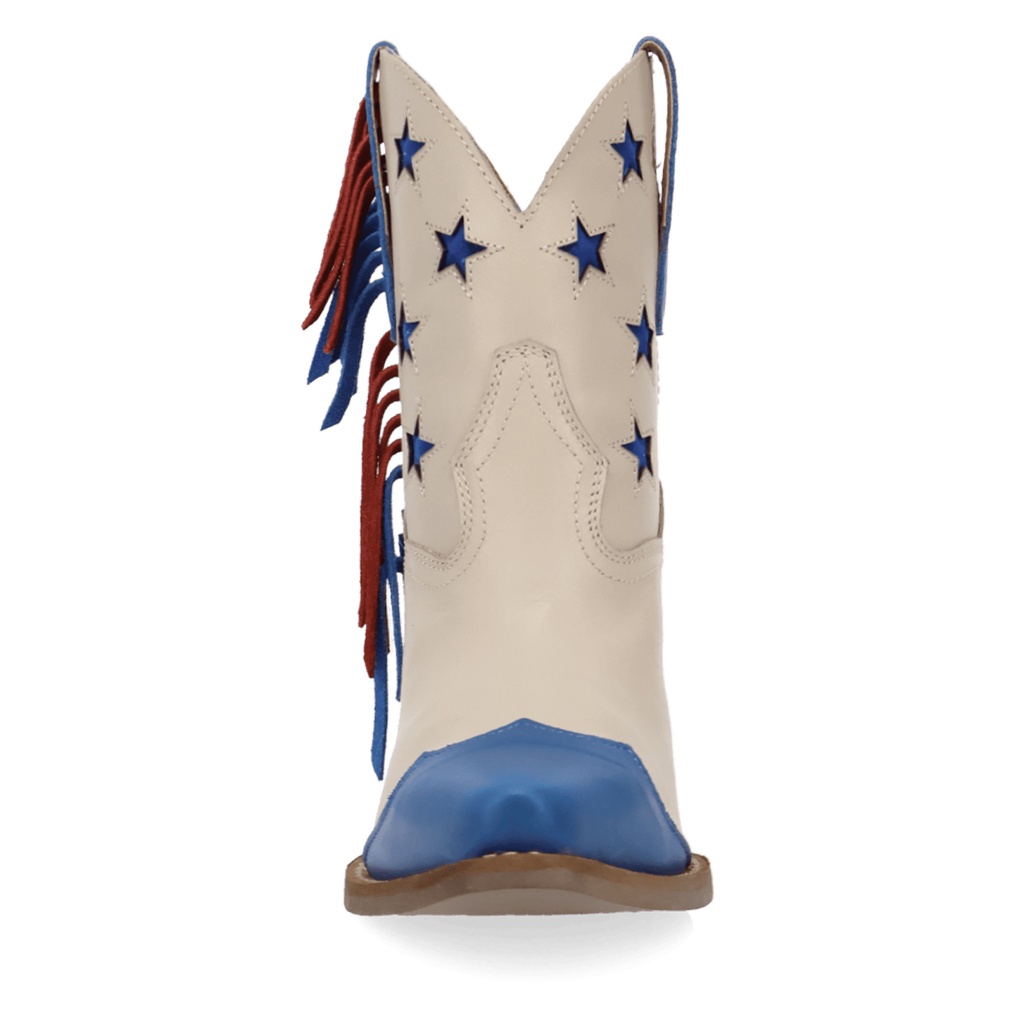 PRODUCT SHOT LIBERTY LEATHER BOOTIE AT FRONT ANGLE
